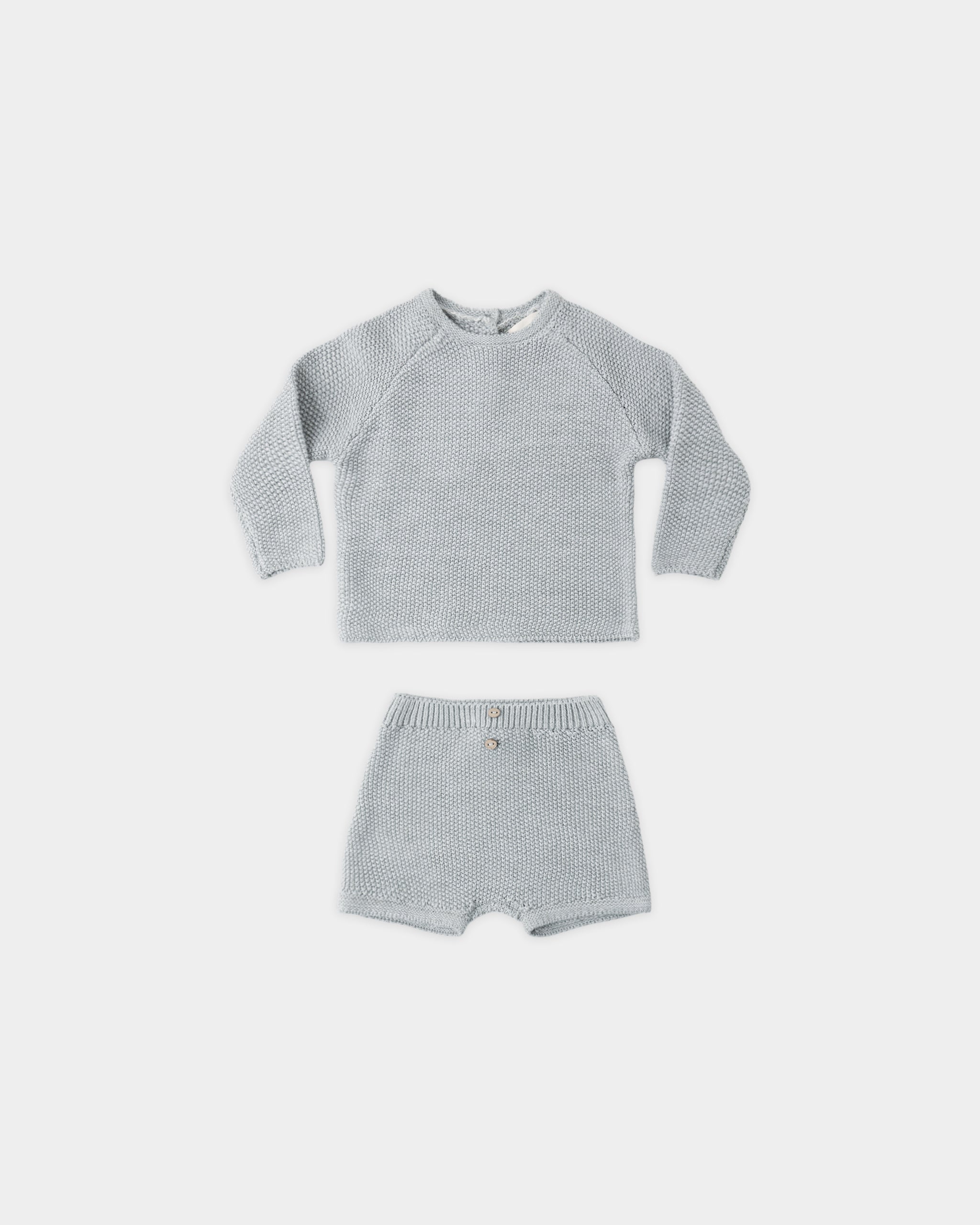 Summer Knit Set Heathered Sky – Quincy Mae