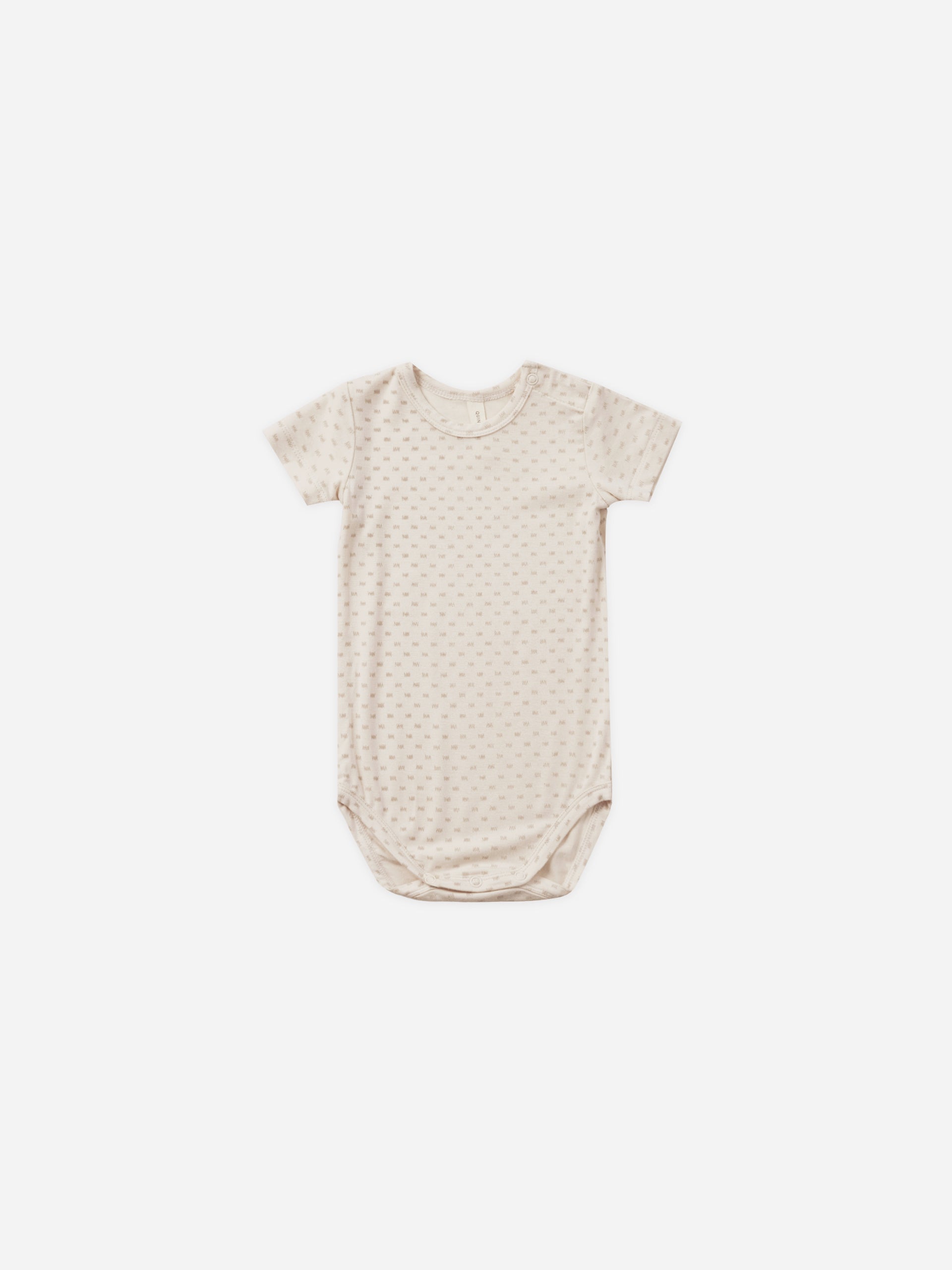 Bamboo Short Sleeve Bodysuit || Oat Check - Rylee + Cru | Kids Clothes | Trendy Baby Clothes | Modern Infant Outfits |