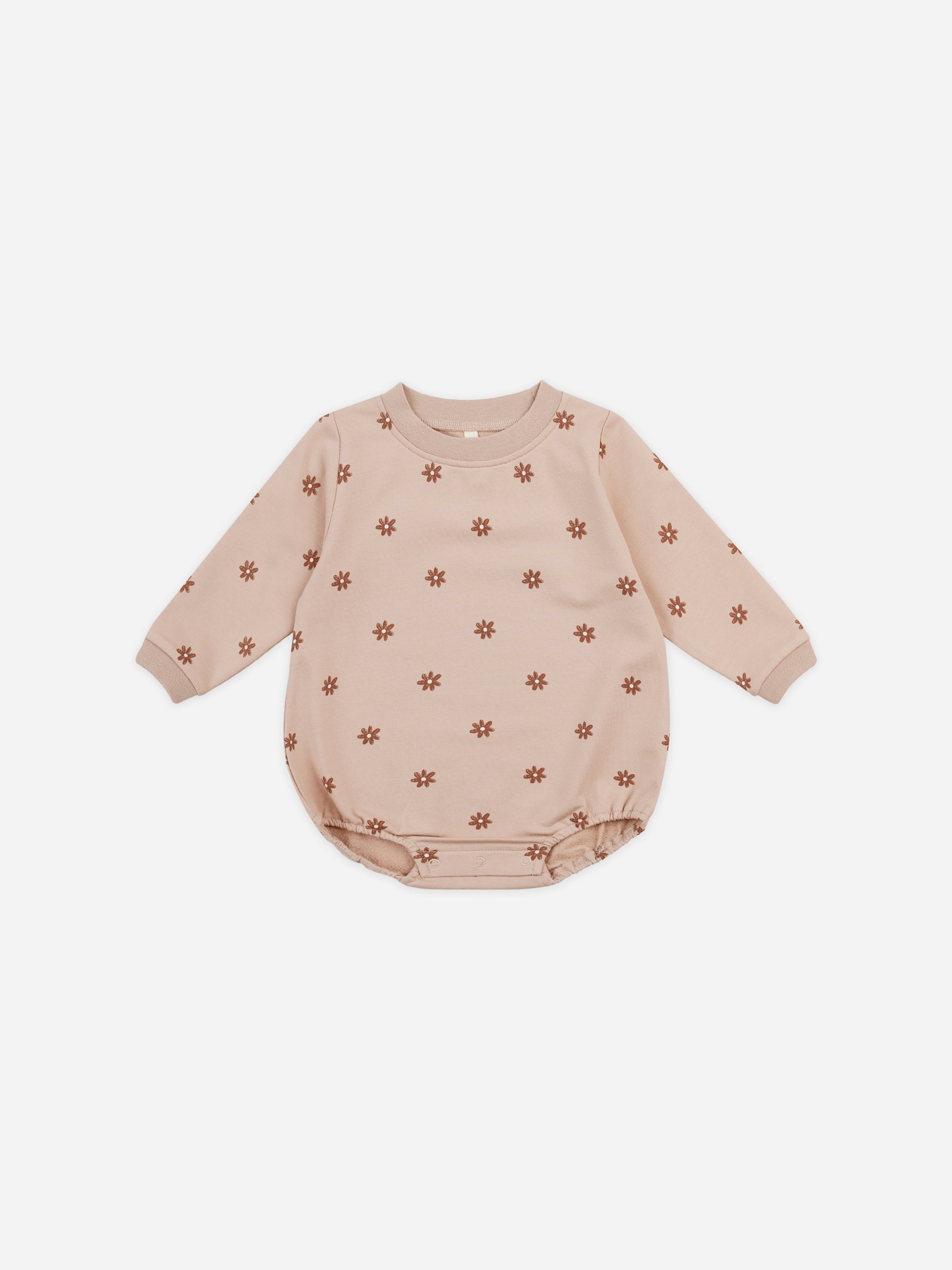 Crewneck Bubble Romper || Daisies - Rylee + Cru | Kids Clothes | Trendy Baby Clothes | Modern Infant Outfits |