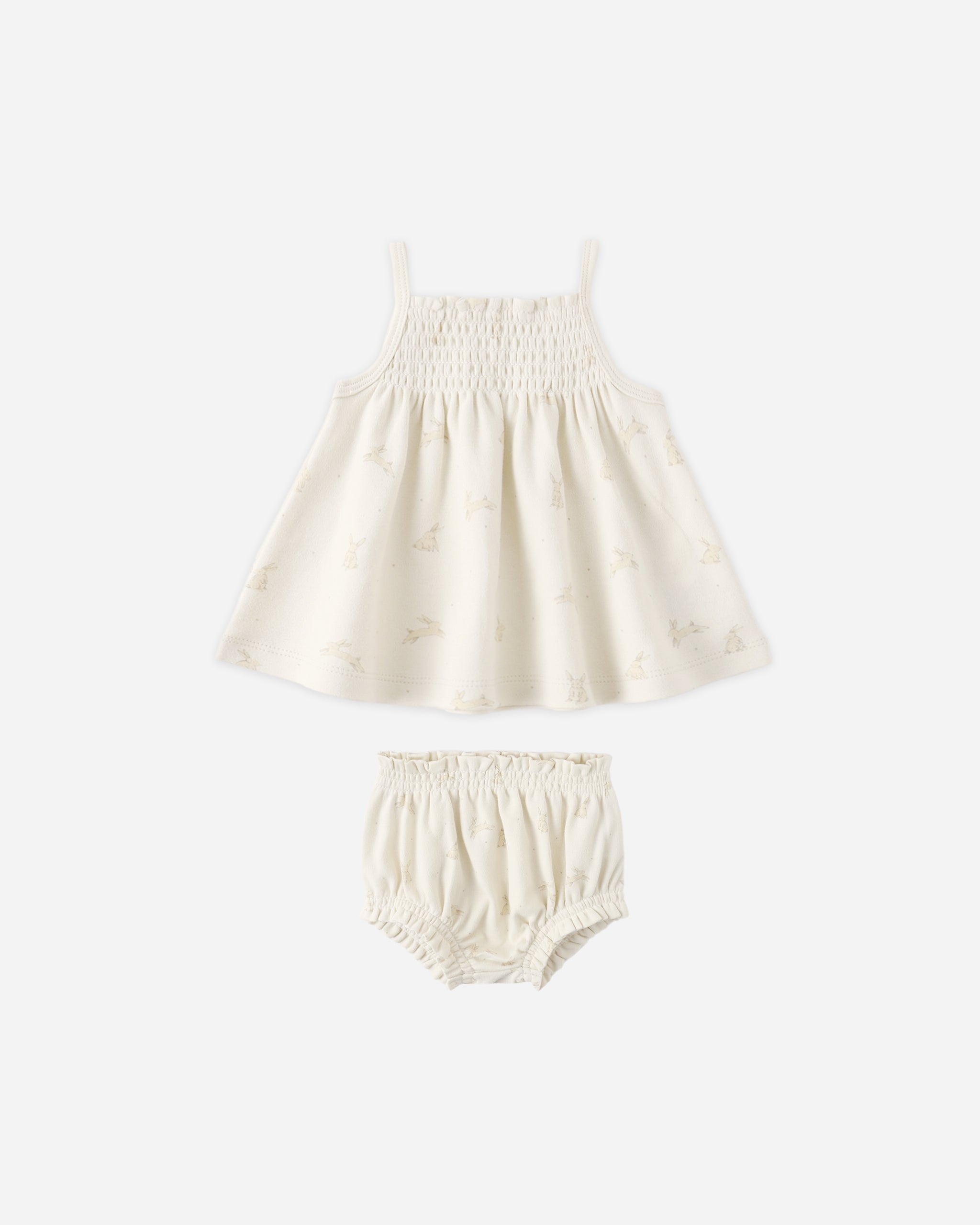 mini dresses with matching bloomers Smocked Tank + Bloomer Set Bunnies – Quincy Mae
