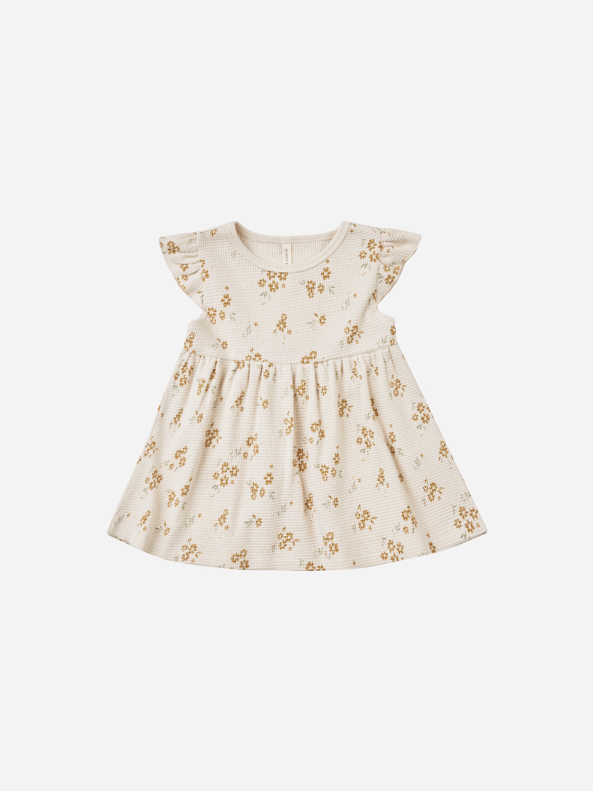 Flutter Sleeve Dress || Honey Flower - Rylee + Cru | Kids Clothes | Trendy Baby Clothes | Modern Infant Outfits |