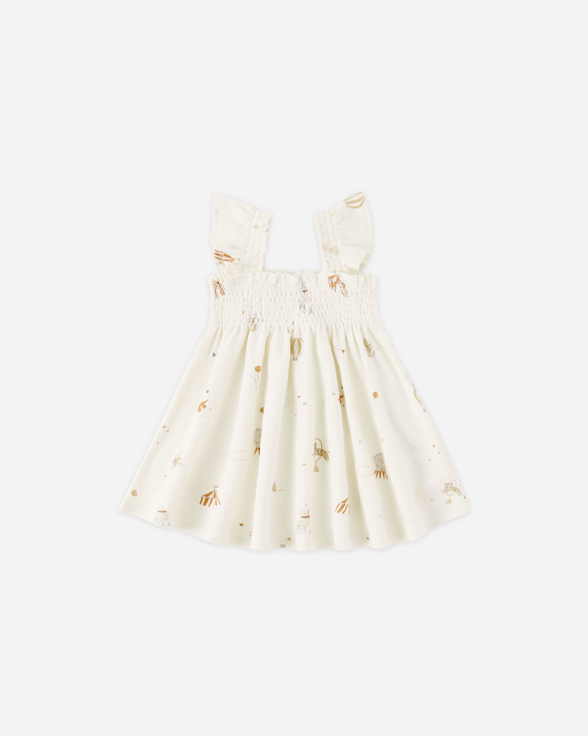 Smocked Jersey Dress Carnival  Quincy Mae