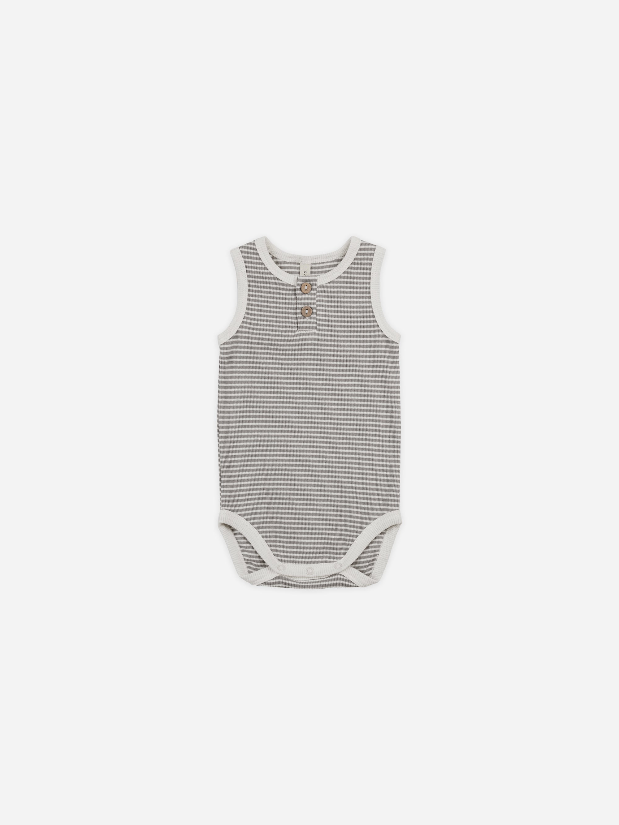 Sleeveless Henley Bodysuit