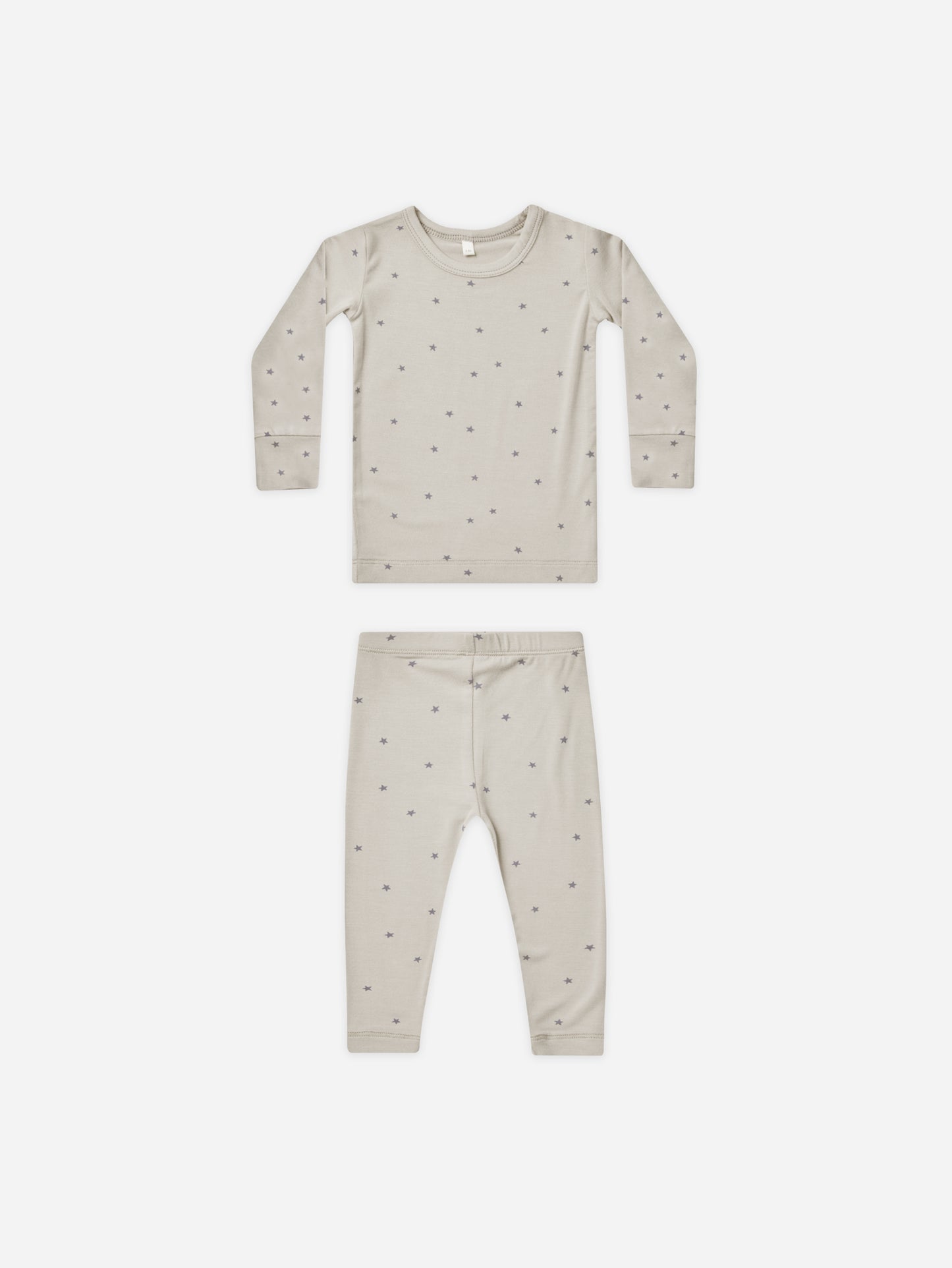 Bamboo Long Sleeve Pajama Set || Stars - Rylee + Cru | Kids Clothes | Trendy Baby Clothes | Modern Infant Outfits |