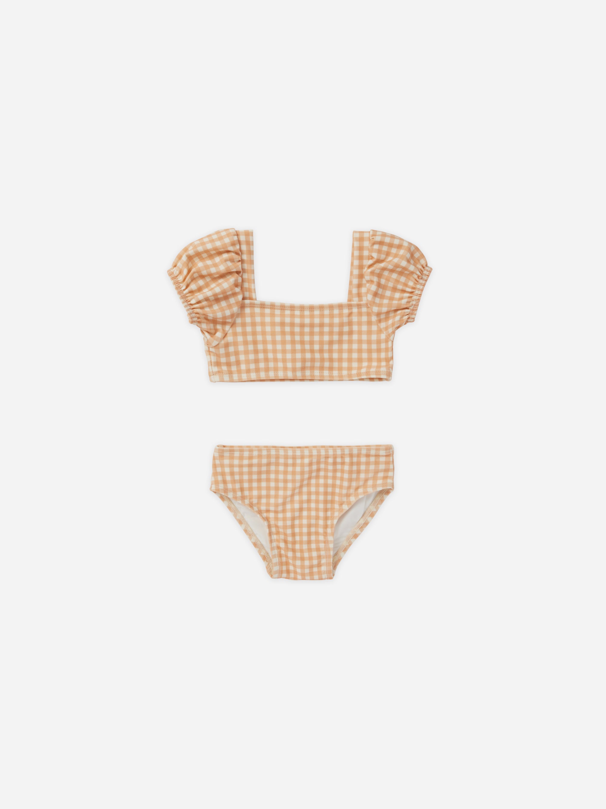Zippy Two-Piece || Melon Gingham - Rylee + Cru | Kids Clothes | Trendy Baby Clothes | Modern Infant Outfits |
