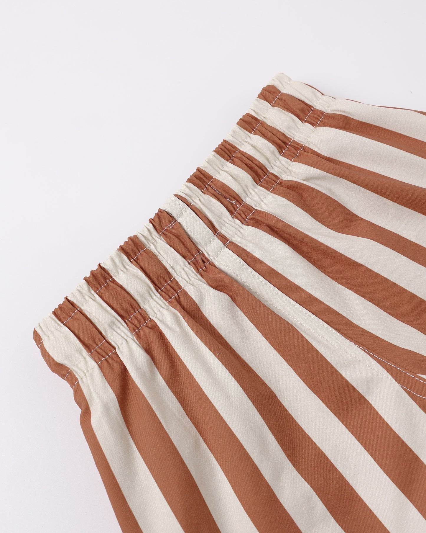 Boys Swim Short Retro Poppy Stripe - Rylee + Cru | Kids Clothes | Trendy Baby Clothes | Modern Infant Outfits |