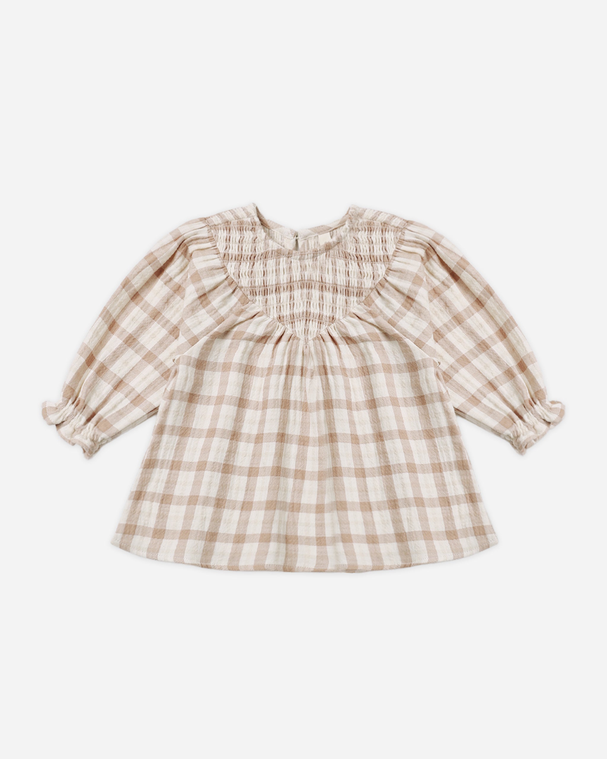yansae cute check dress Quincy Mae V Smocked - Rustic Plaid Size:22 (36/37) Demetrios Curvy Wedding Dresses Unique Detail Set Christmas dress Bodice lined