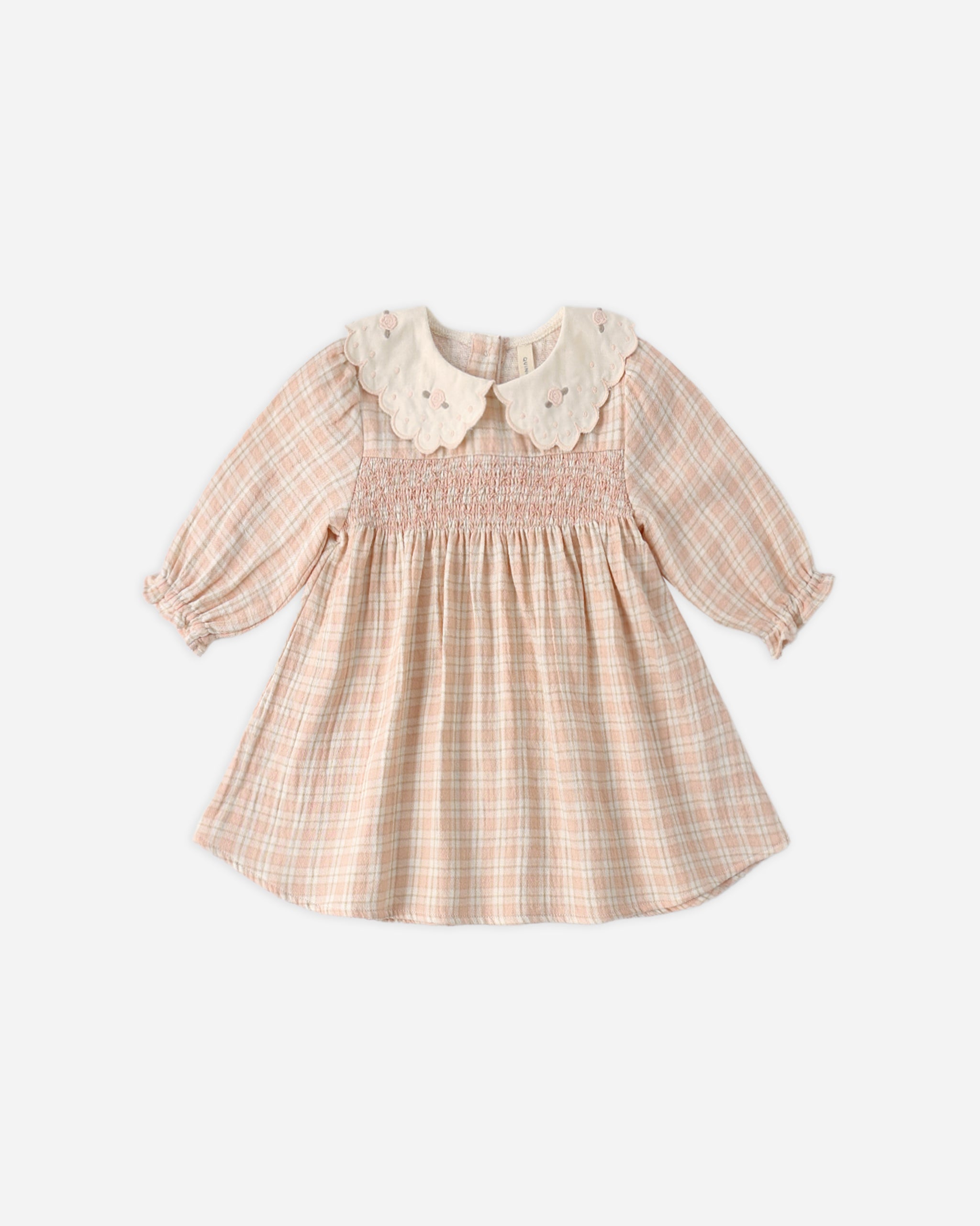 Callie Dress Pink Plaid – Quincy Mae