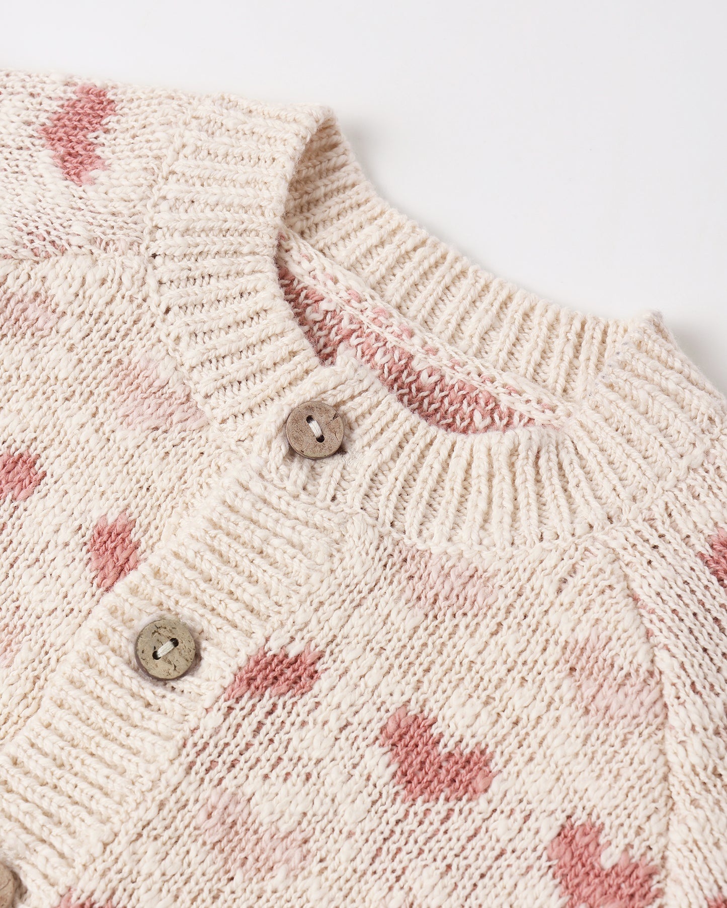 Knit Cardigan Hearts