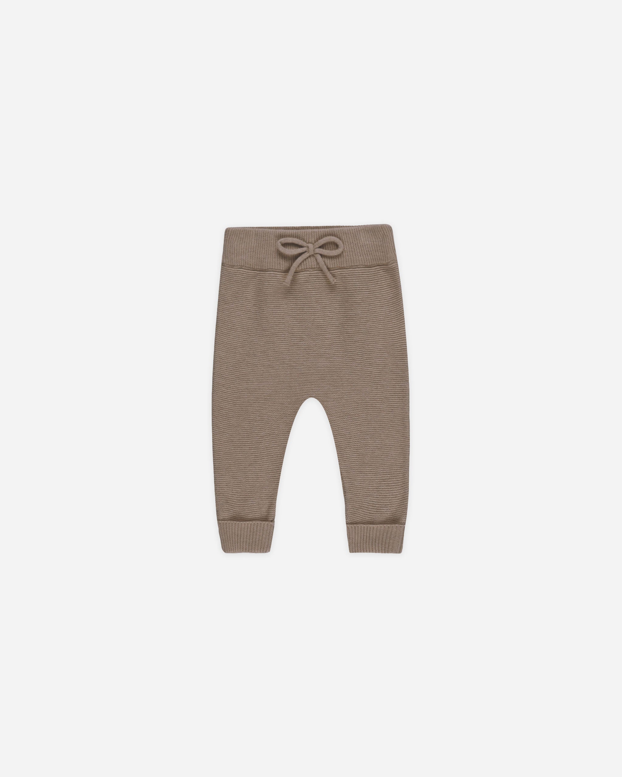 Knit Pant Heathered Mocha – Quincy Mae