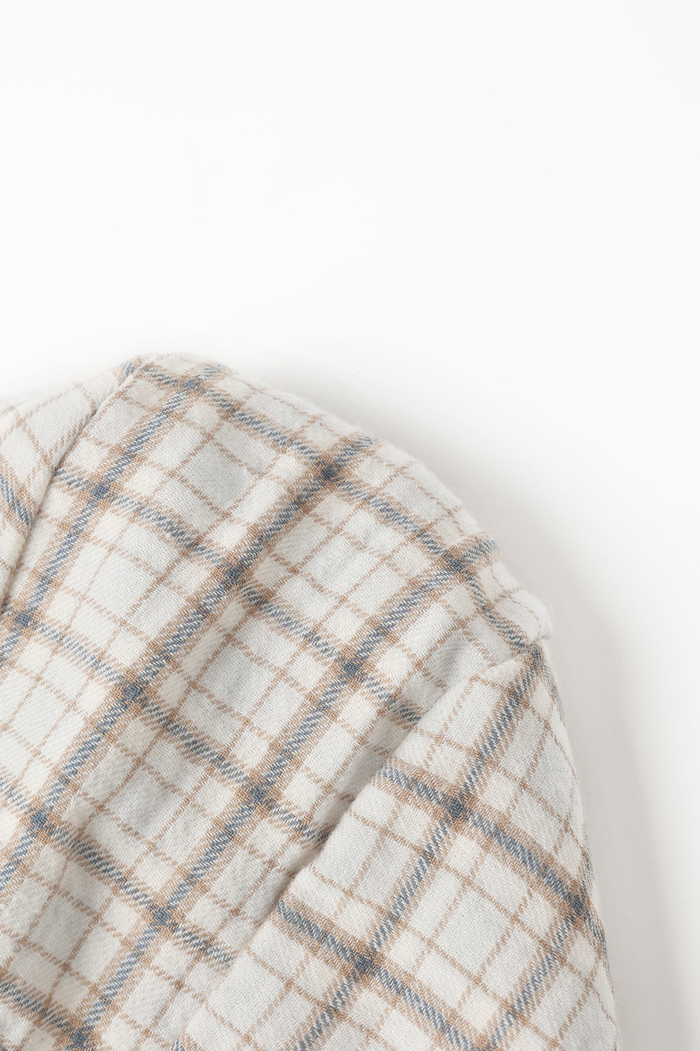 Woven Baby Bonnet || Blue Plaid - Rylee + Cru | Kids Clothes | Trendy Baby Clothes | Modern Infant Outfits |