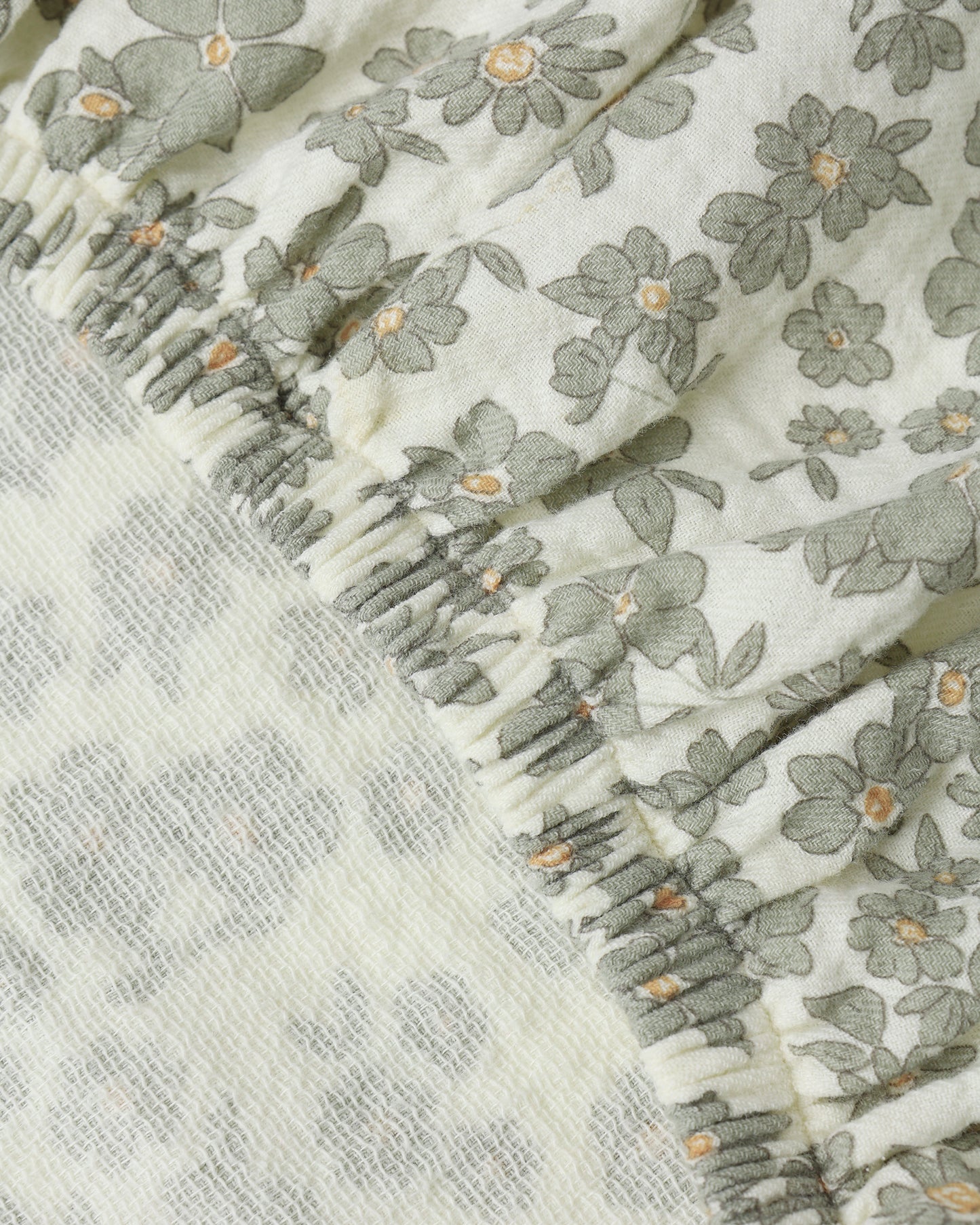 Changing Pad Cover || Green Floral - Rylee + Cru | Kids Clothes | Trendy Baby Clothes | Modern Infant Outfits |