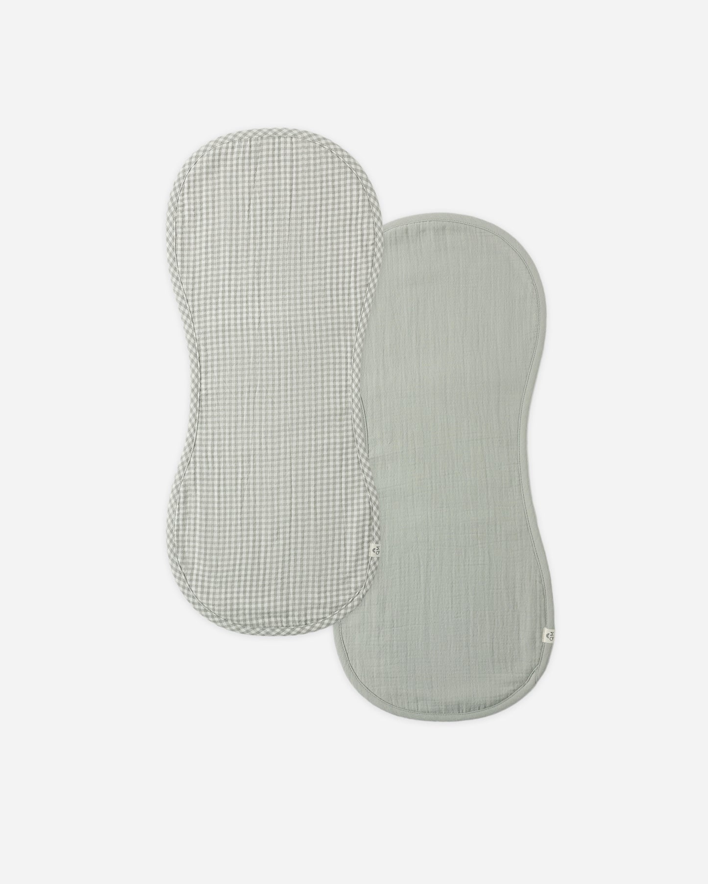 Burp Cloth, 2 Pack Sage Gingham, Sage - Rylee + Cru | Kids Clothes | Trendy Baby Clothes | Modern Infant Outfits |