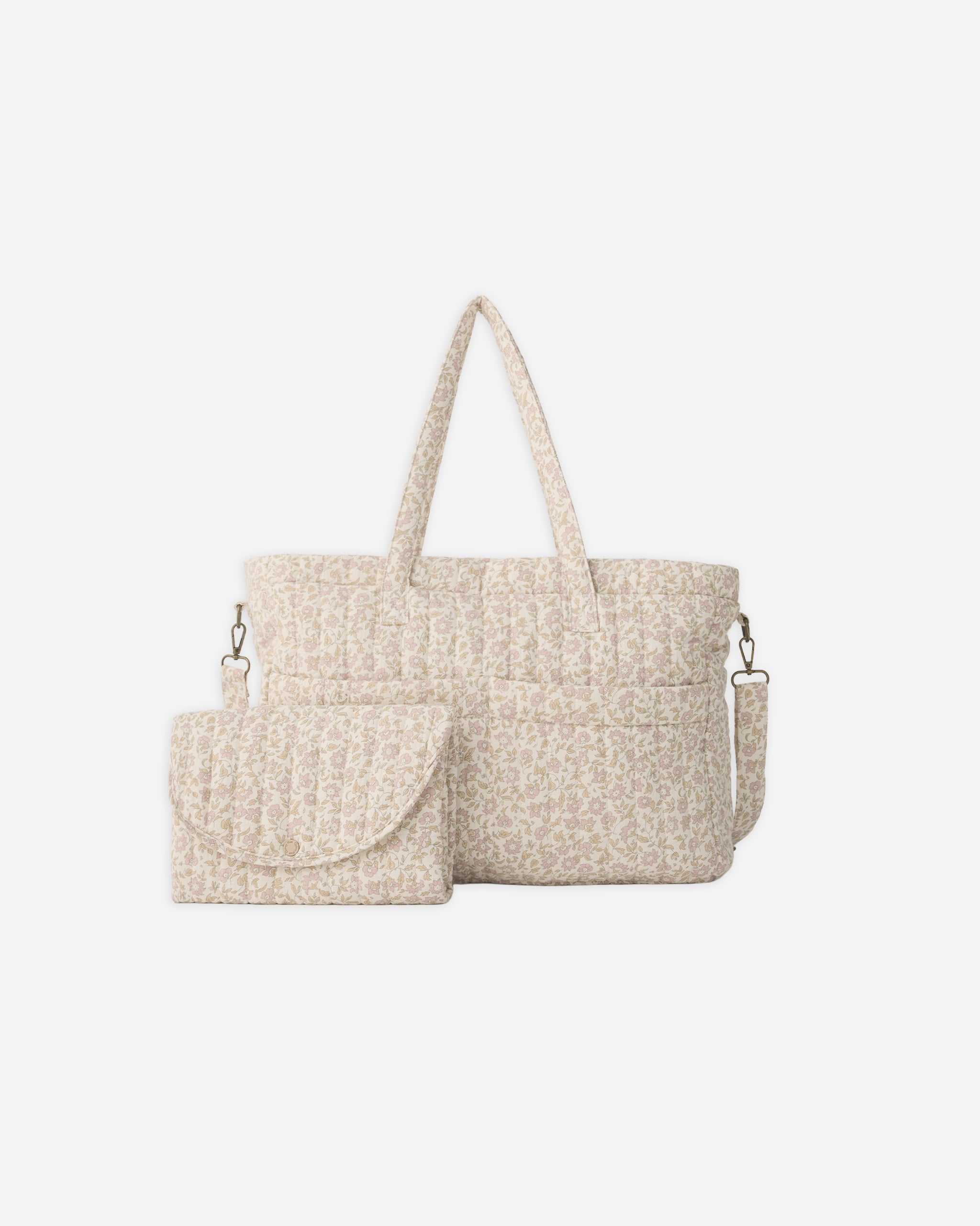 Diaper Bag + Changing Mat Wildflower Woven – Quincy Mae
