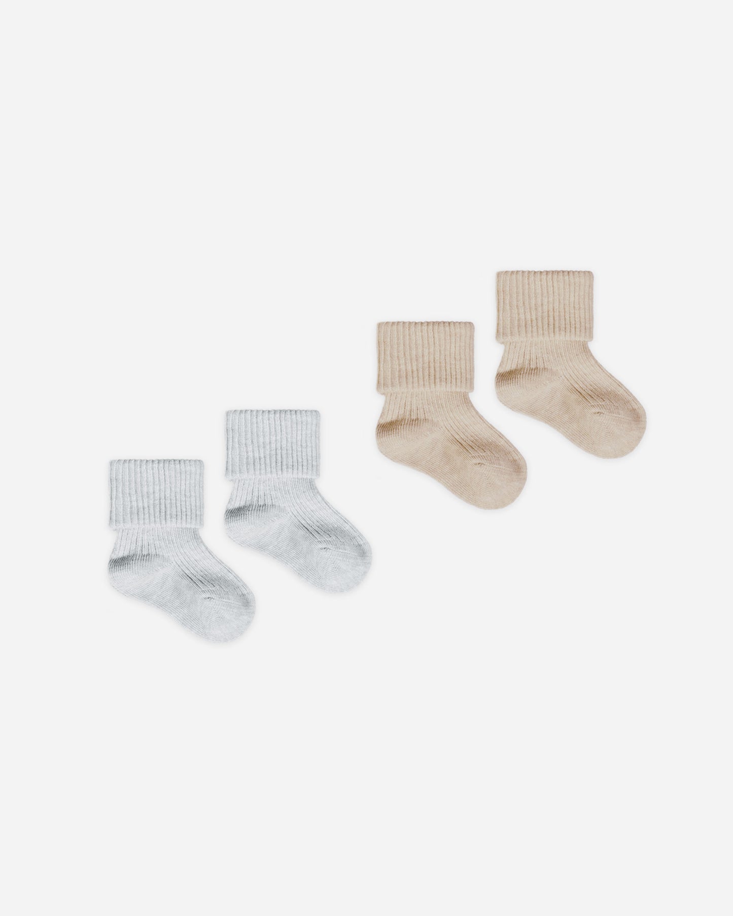 Melange Socks || Taupe, Blue - Rylee + Cru | Kids Clothes | Trendy Baby Clothes | Modern Infant Outfits |