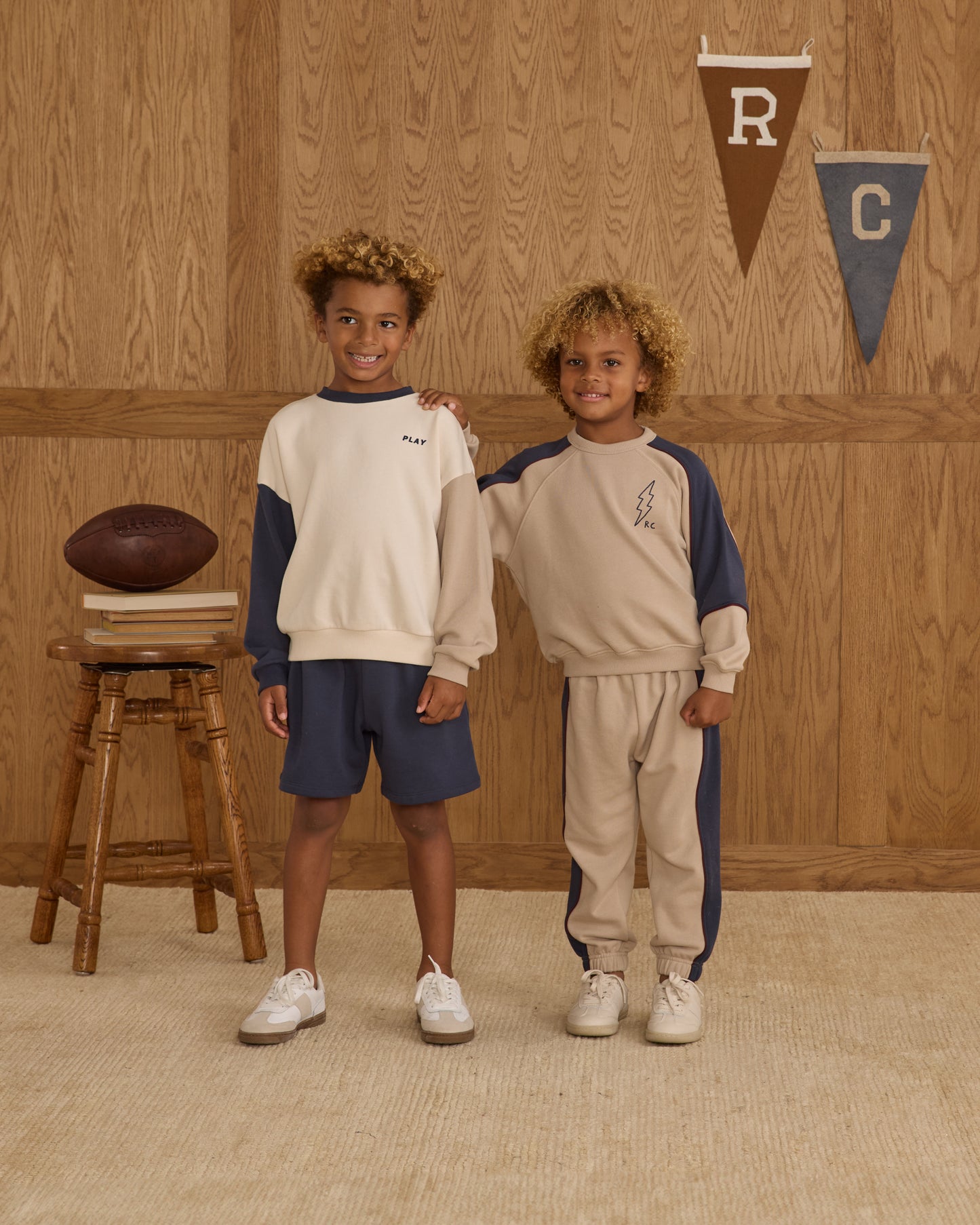 Boxing Short || Navy - Rylee + Cru | Kids Clothes | Trendy Baby Clothes | Modern Infant Outfits |