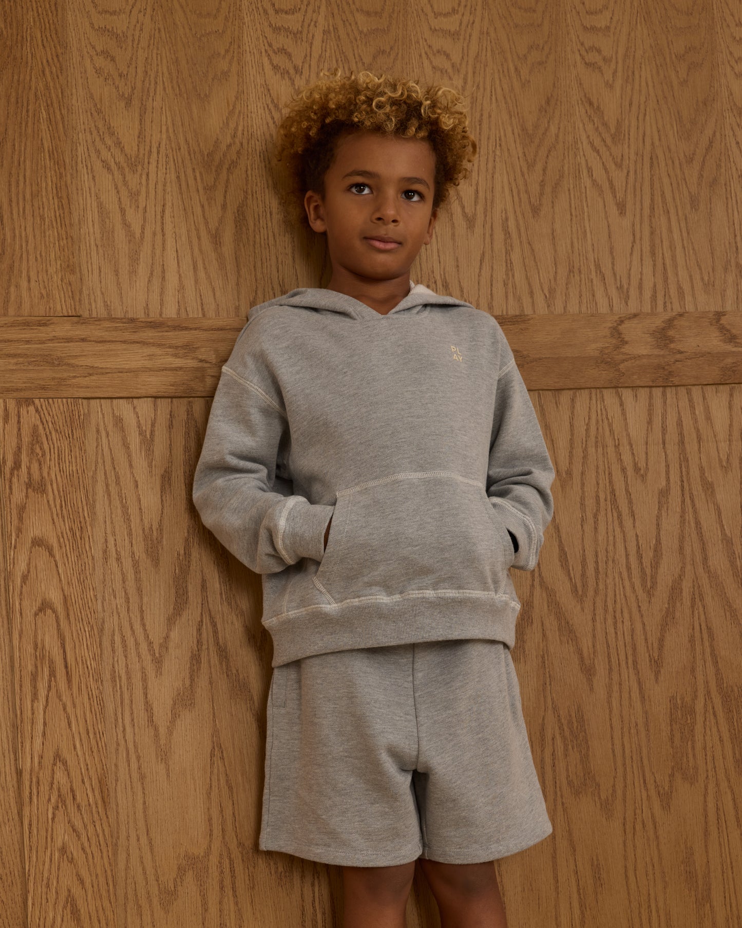 Boxing Short || Heathered Grey - Rylee + Cru | Kids Clothes | Trendy Baby Clothes | Modern Infant Outfits |
