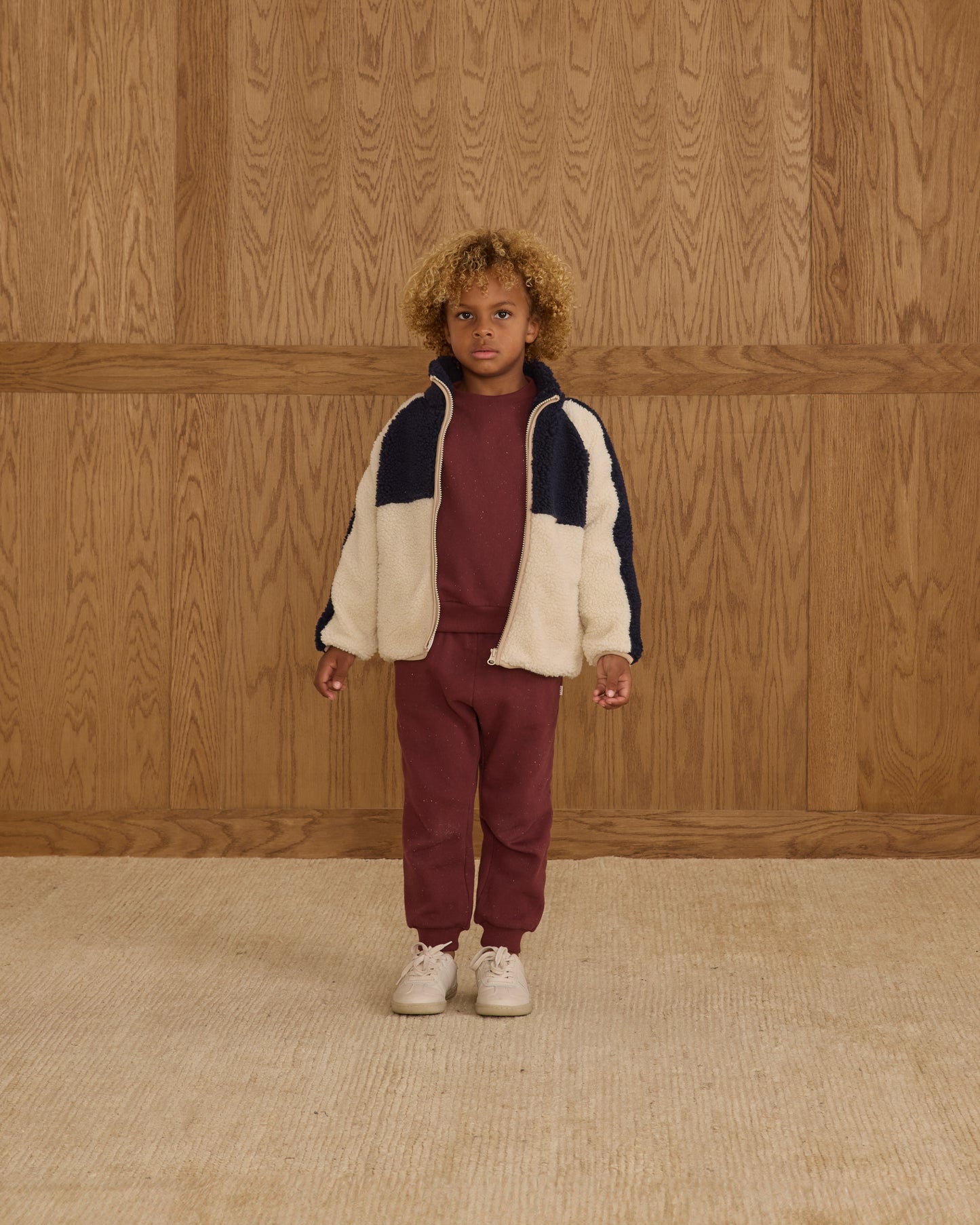 Sherpa Trails Jacket || Navy Color Block - Rylee + Cru | Kids Clothes | Trendy Baby Clothes | Modern Infant Outfits |