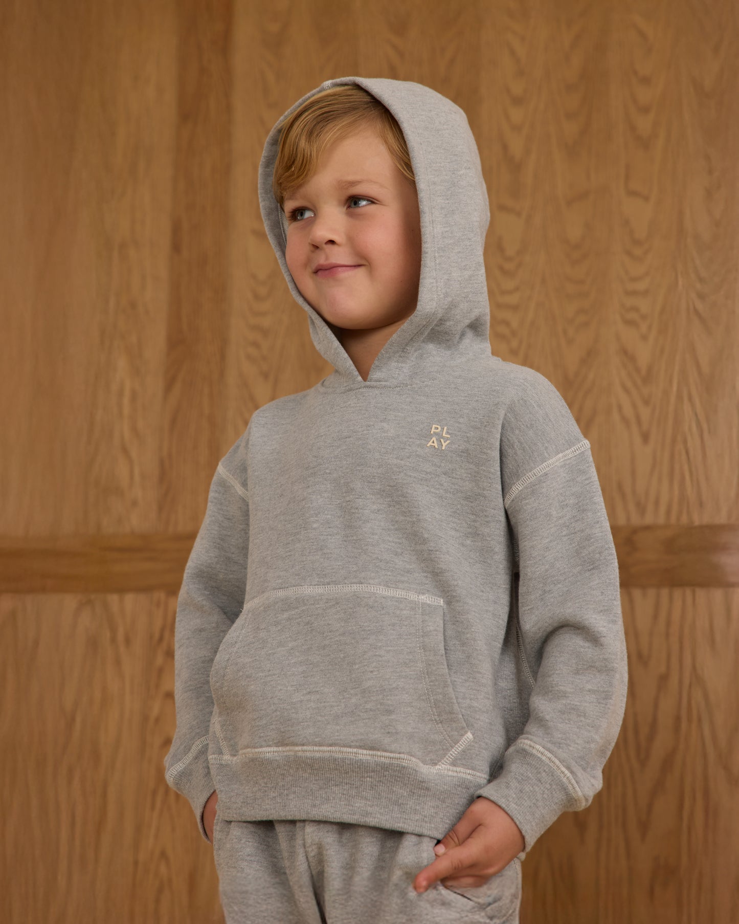 Coast Hoodie || Heathered Grey - Rylee + Cru | Kids Clothes | Trendy Baby Clothes | Modern Infant Outfits |