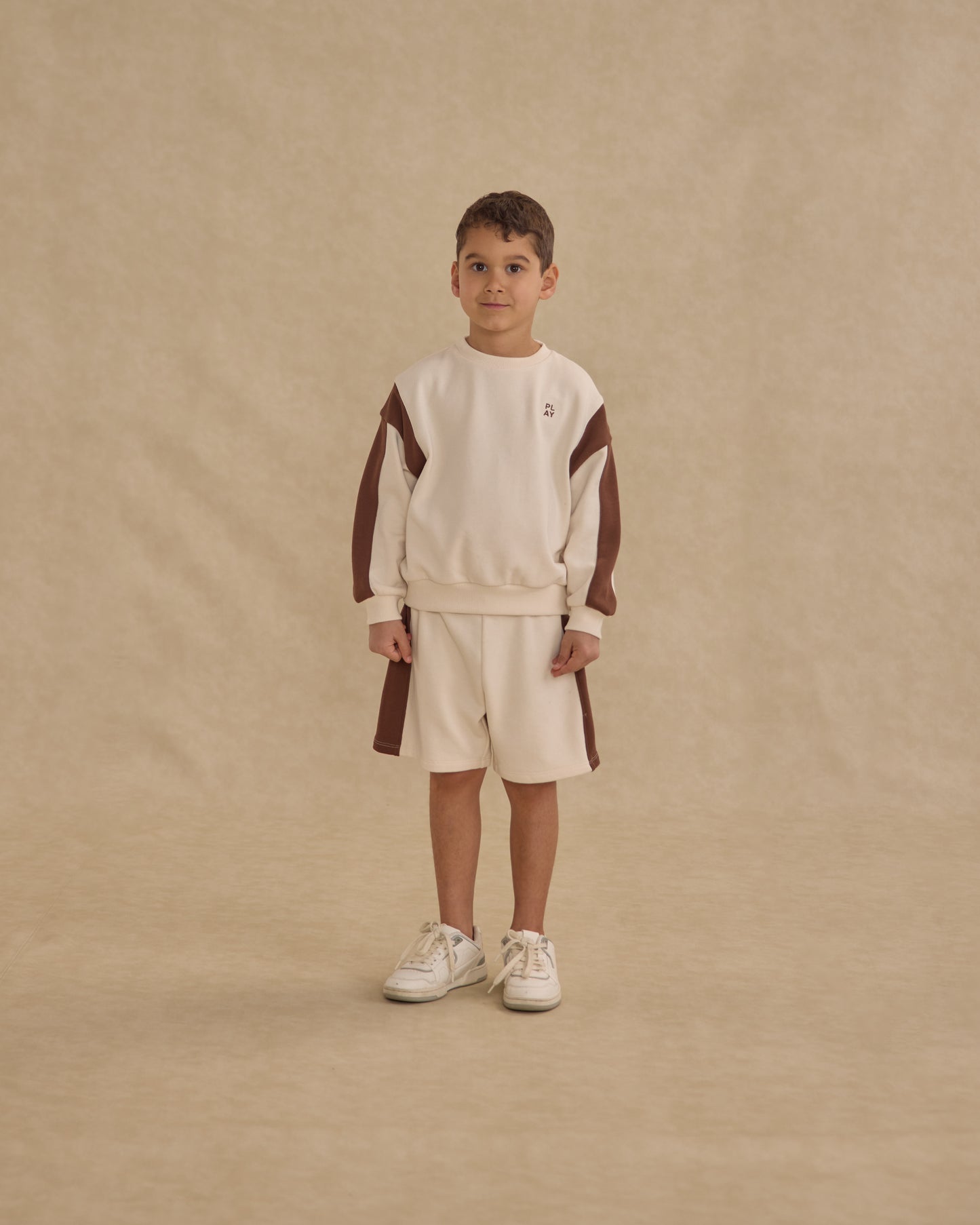 Relaxed Sweatshirt || Natural - Rylee + Cru | Kids Clothes | Trendy Baby Clothes | Modern Infant Outfits |