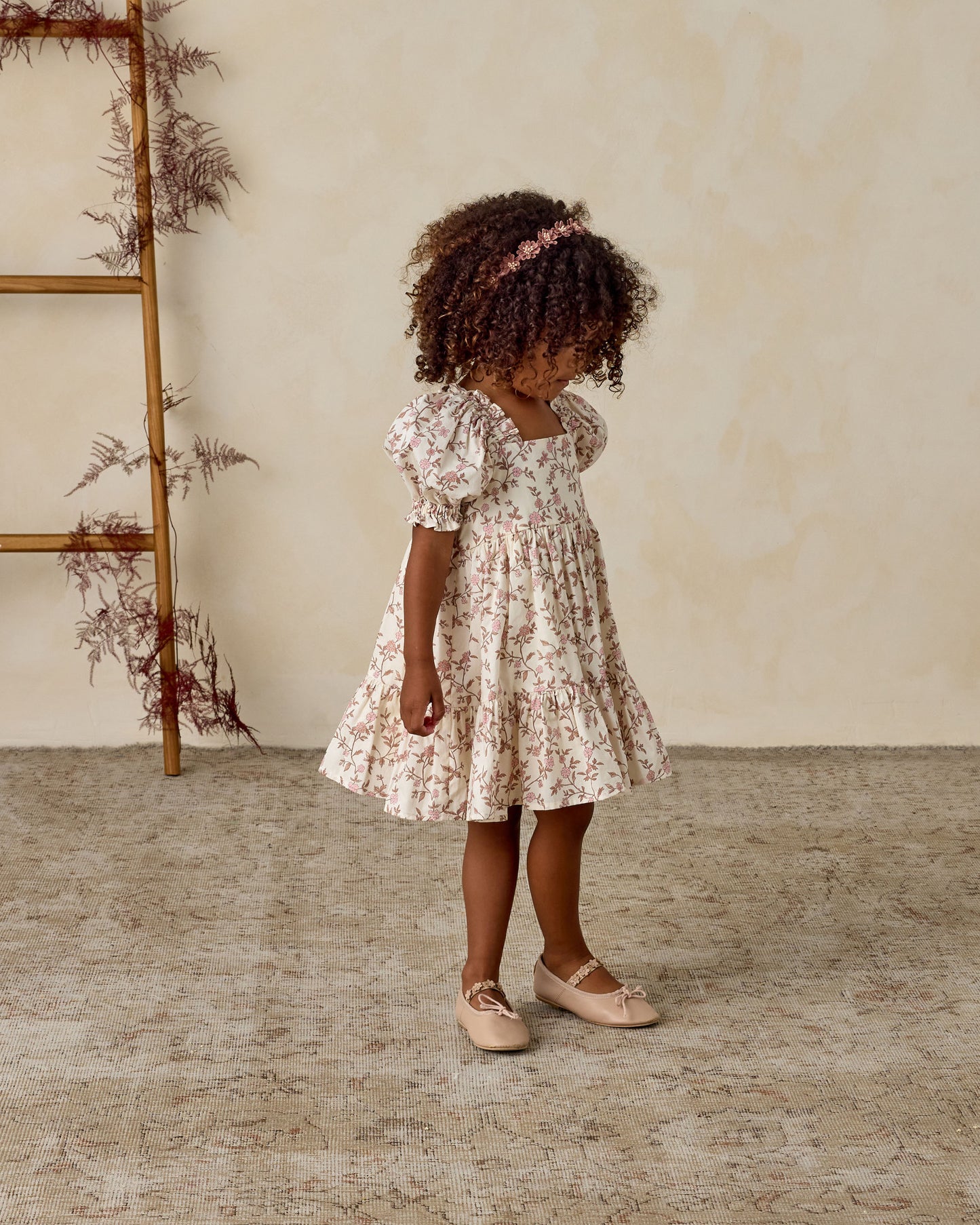 Floral Headband | Raspberry - Rylee + Cru | Kids Clothes | Trendy Baby Clothes | Modern Infant Outfits |