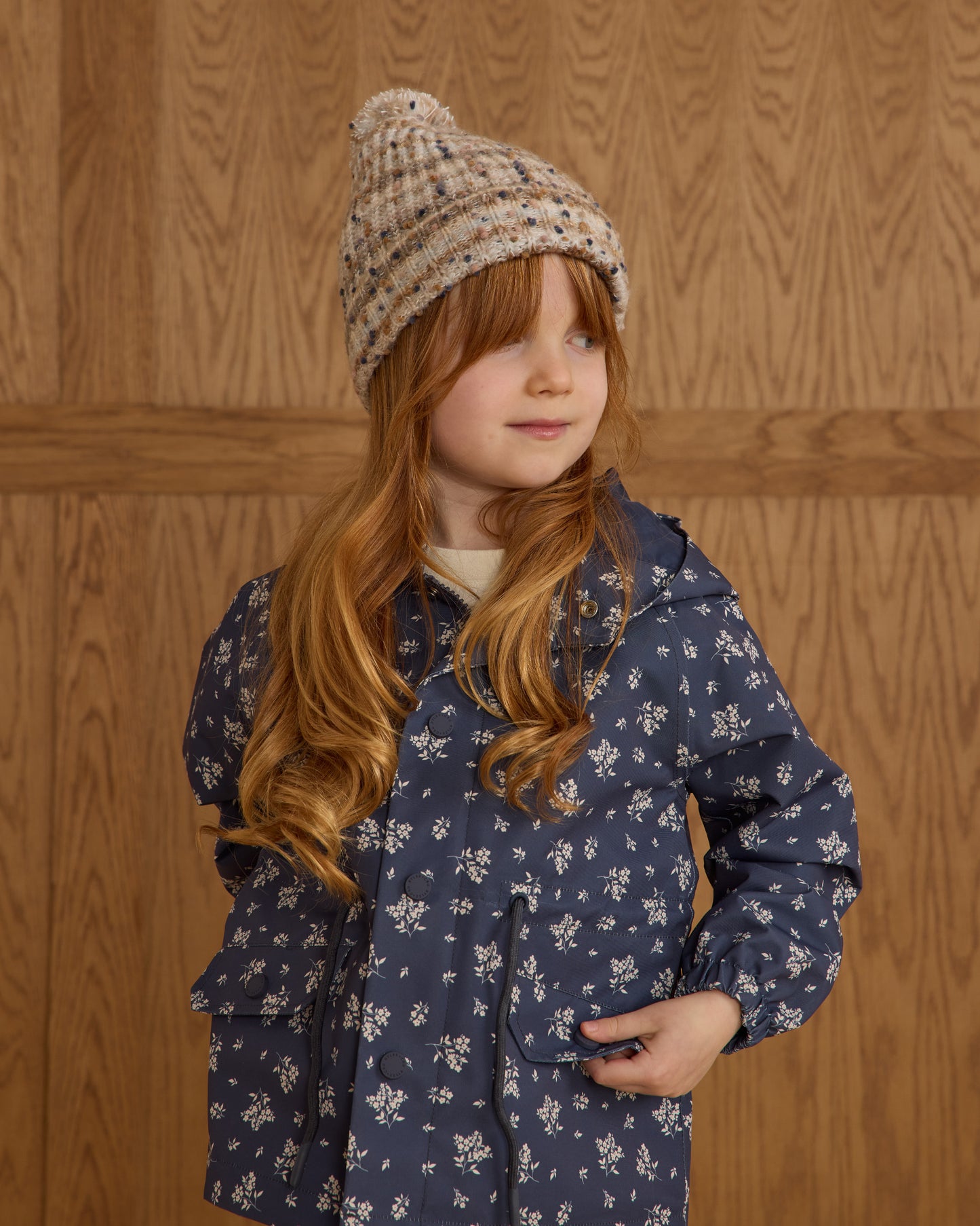 Raincoat || Blue Floral - Rylee + Cru | Kids Clothes | Trendy Baby Clothes | Modern Infant Outfits |