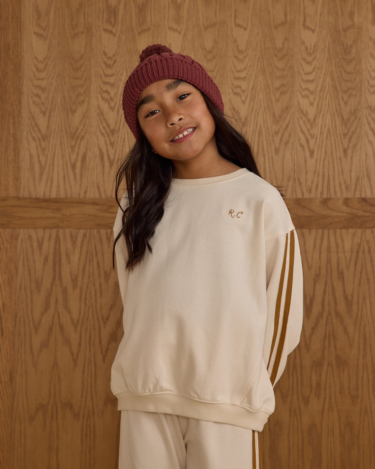 Oversized Sweatshirt || Natural - Rylee + Cru | Kids Clothes | Trendy Baby Clothes | Modern Infant Outfits |