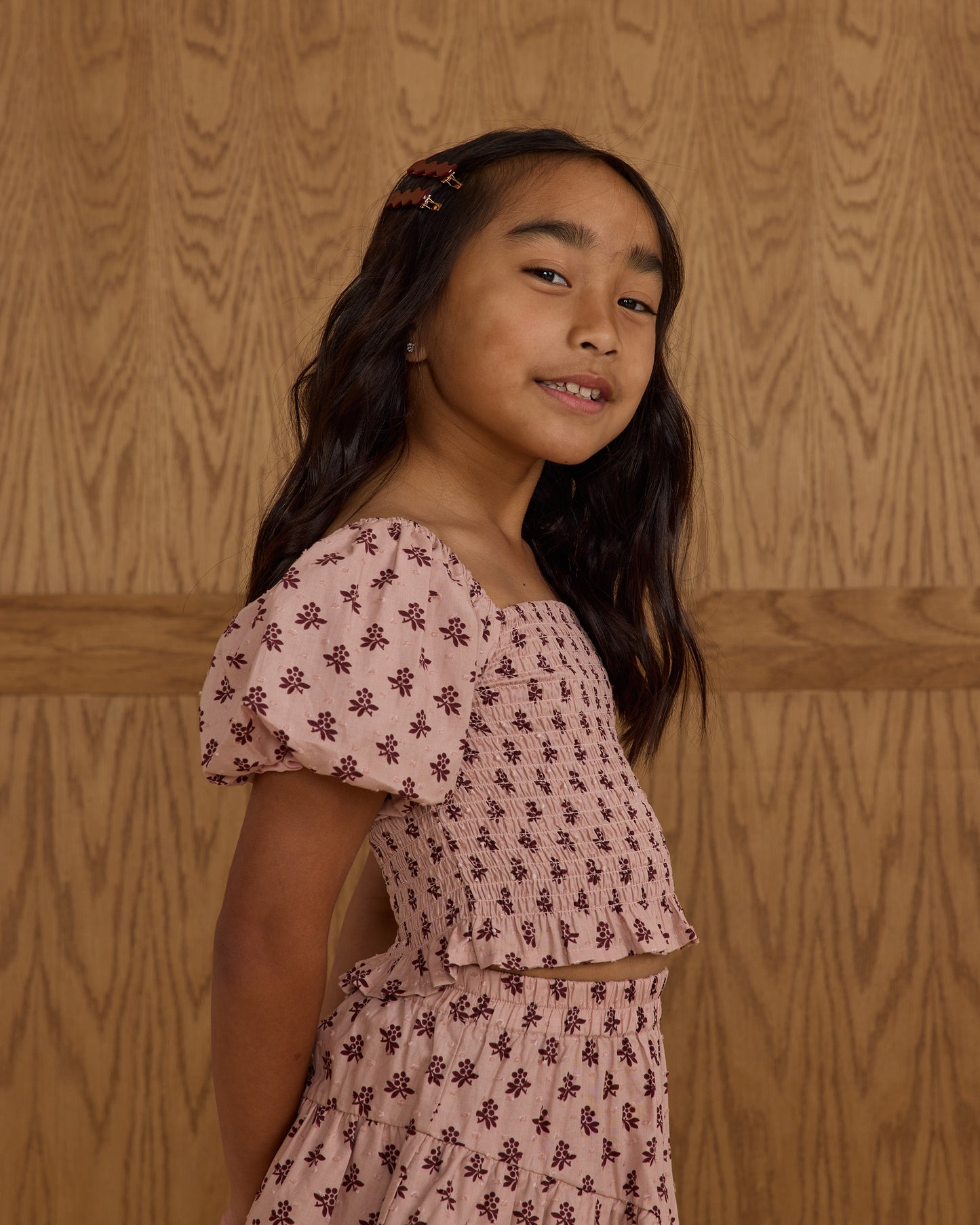 Trixie Top || Blush Fleur - Rylee + Cru | Kids Clothes | Trendy Baby Clothes | Modern Infant Outfits |