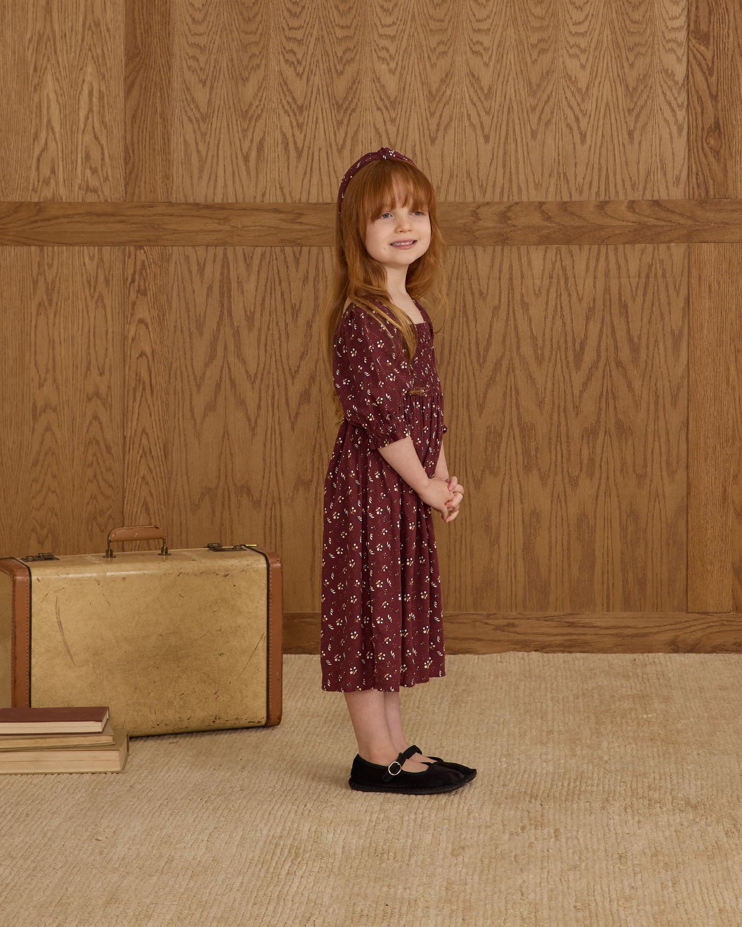 Adelaide Dress || Harvest Berry - Rylee + Cru | Kids Clothes | Trendy Baby Clothes | Modern Infant Outfits |