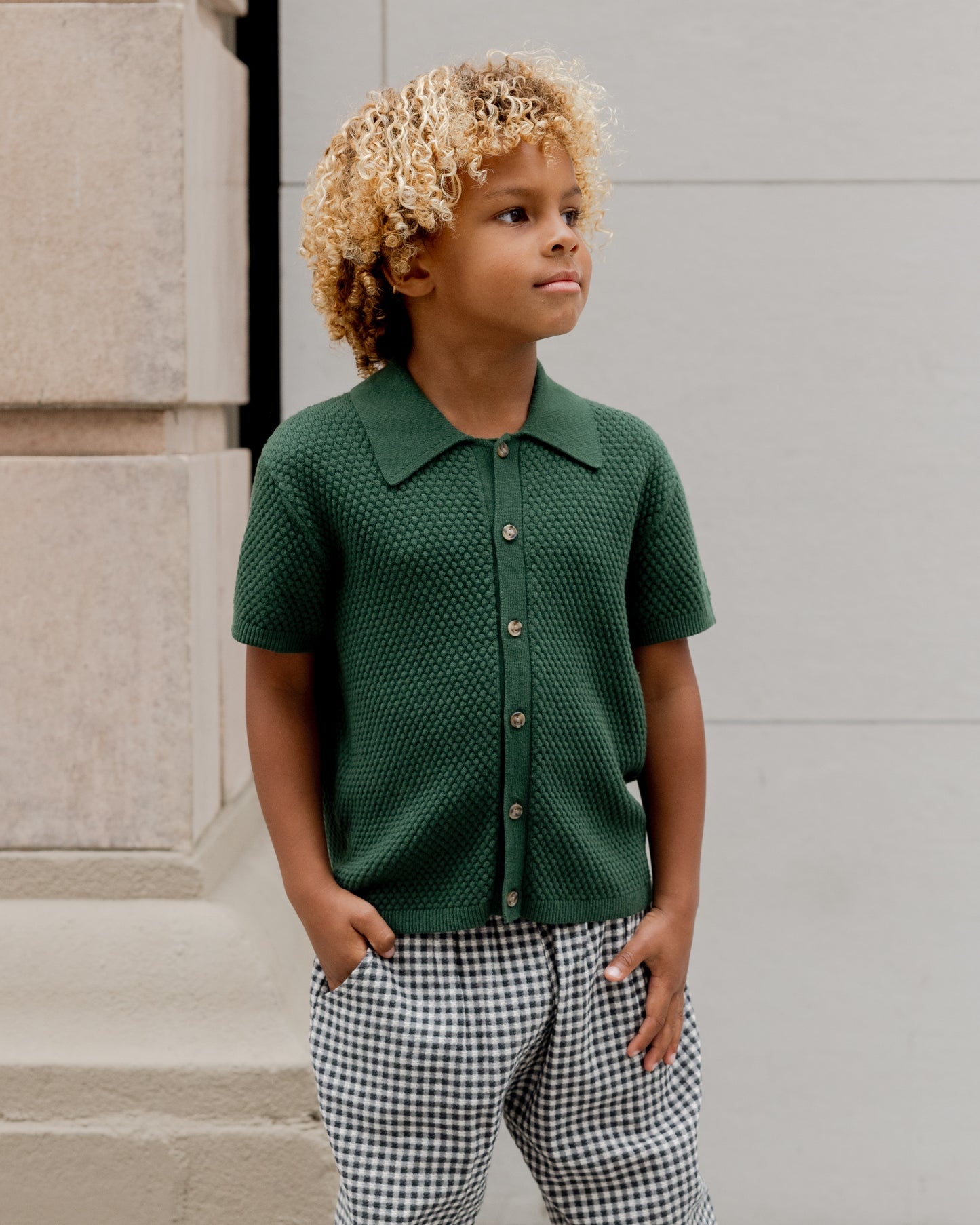 Aiden Polo || Green - Rylee + Cru | Kids Clothes | Trendy Baby Clothes | Modern Infant Outfits |