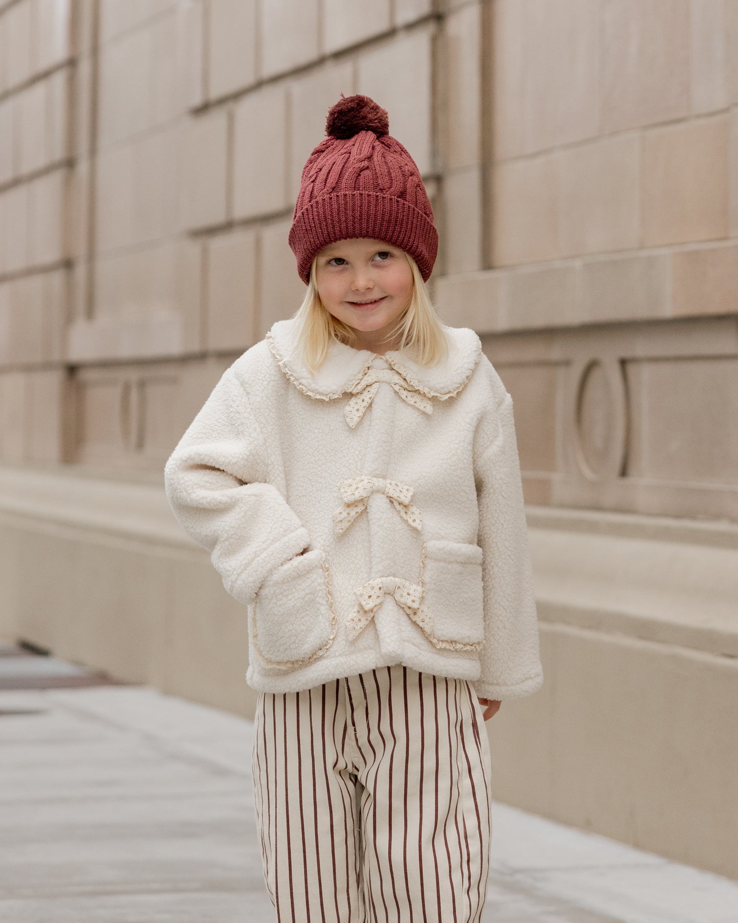 Beanie || Burgundy - Rylee + Cru | Kids Clothes | Trendy Baby Clothes | Modern Infant Outfits |