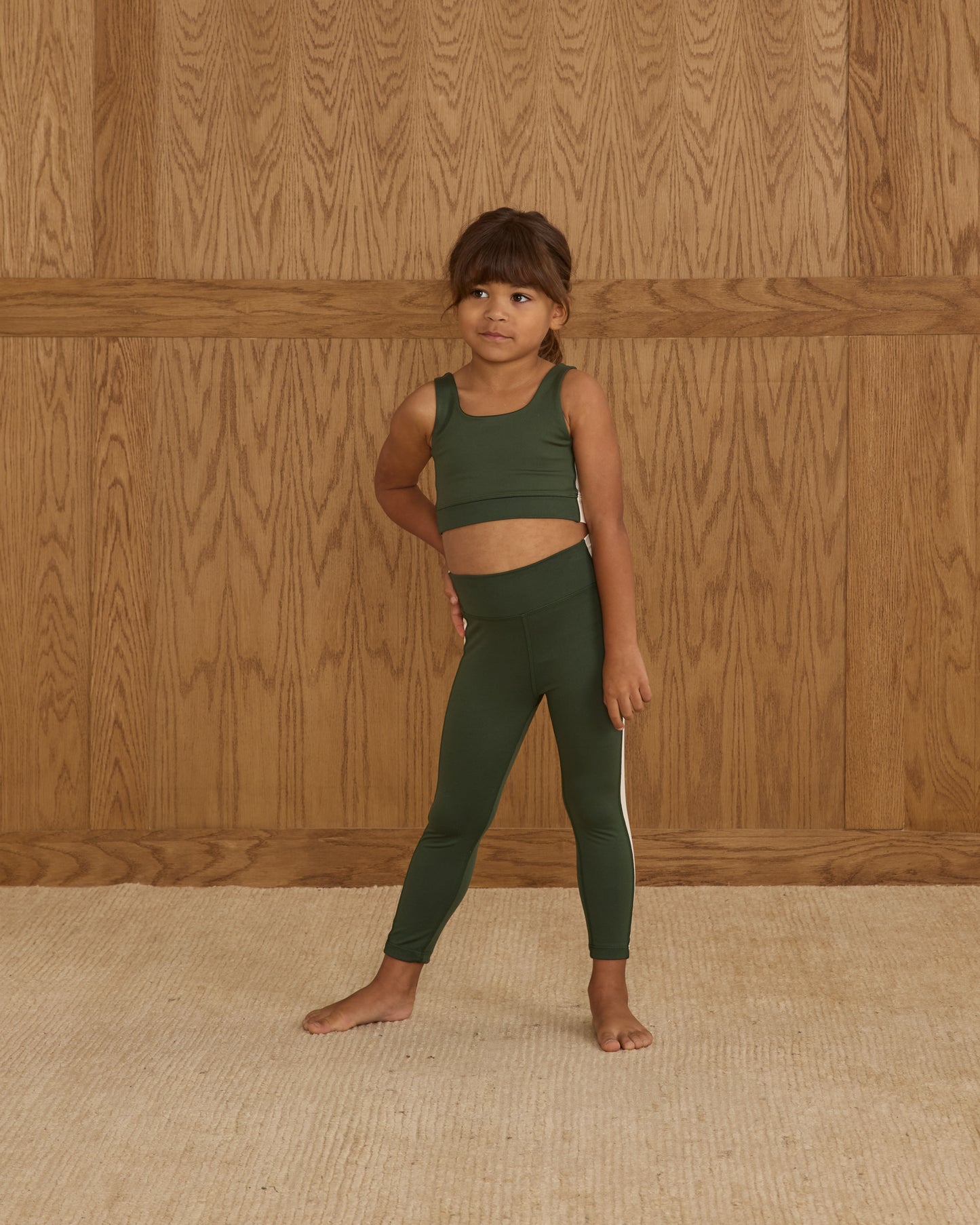 Swift Sports Bra || Green - Rylee + Cru | Kids Clothes | Trendy Baby Clothes | Modern Infant Outfits |