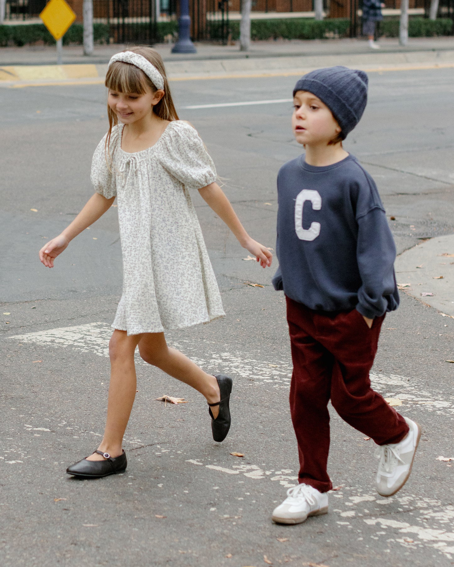 Sabrina Mini Dress || Blue Vines - Rylee + Cru | Kids Clothes | Trendy Baby Clothes | Modern Infant Outfits |