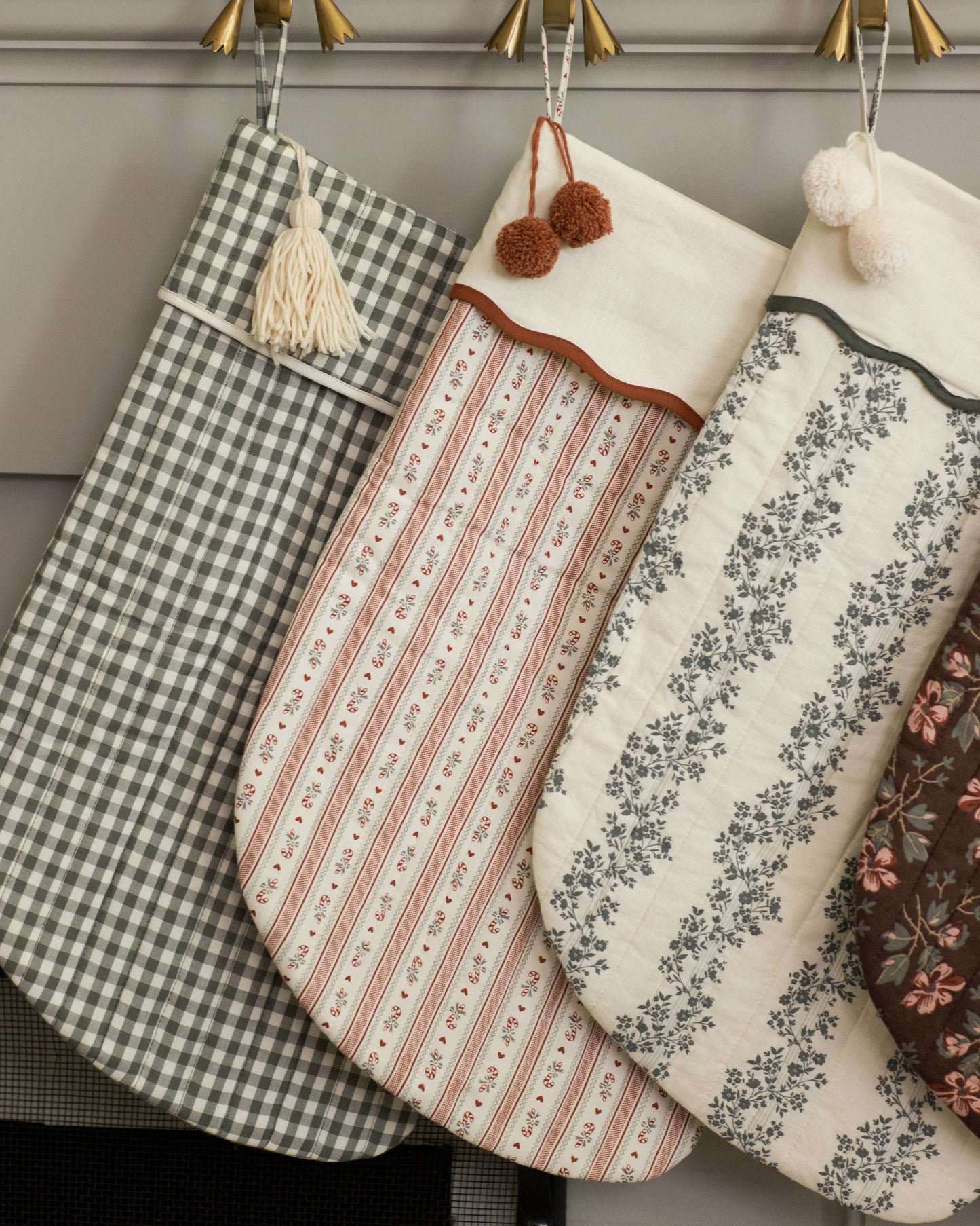 Christmas Stocking || Green Vines - Rylee + Cru | Kids Clothes | Trendy Baby Clothes | Modern Infant Outfits |