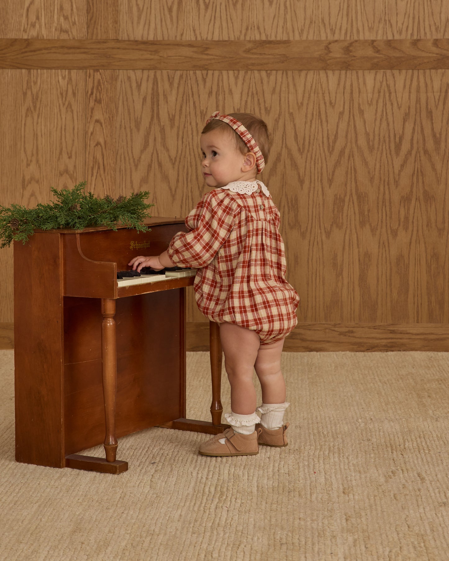 Baby Bow Headband || Red Plaid - Rylee + Cru | Kids Clothes | Trendy Baby Clothes | Modern Infant Outfits |