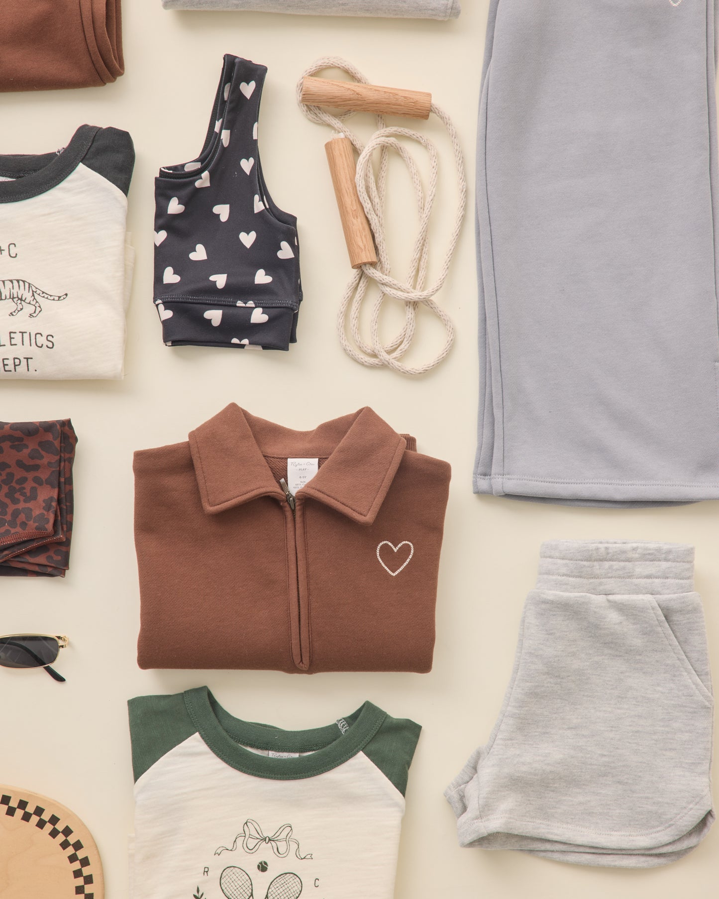 Soren Sweat Short || Heathered Ash - Rylee + Cru | Kids Clothes | Trendy Baby Clothes | Modern Infant Outfits |