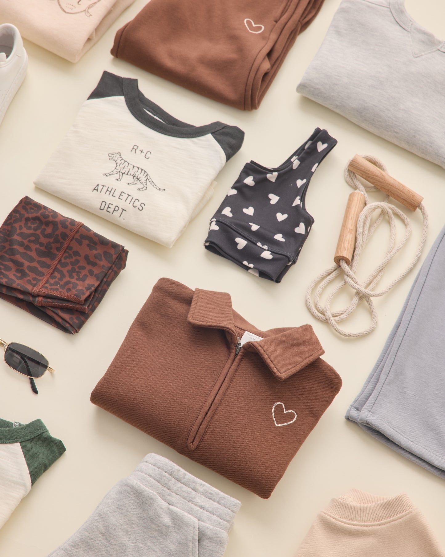 Quarter Zip Sweatshirt || Brown - Rylee + Cru | Kids Clothes | Trendy Baby Clothes | Modern Infant Outfits |