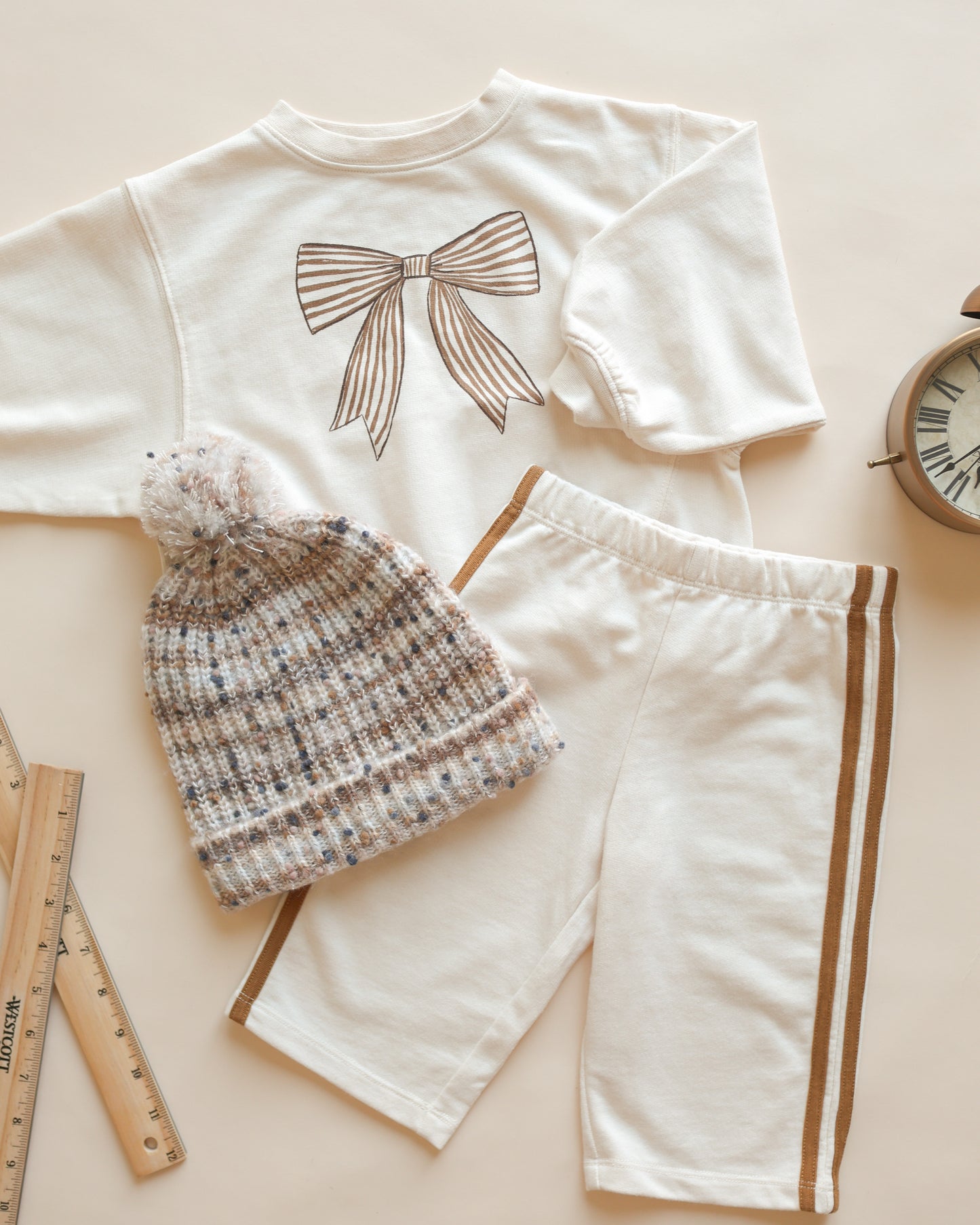 Track Pant || Natural - Rylee + Cru | Kids Clothes | Trendy Baby Clothes | Modern Infant Outfits |