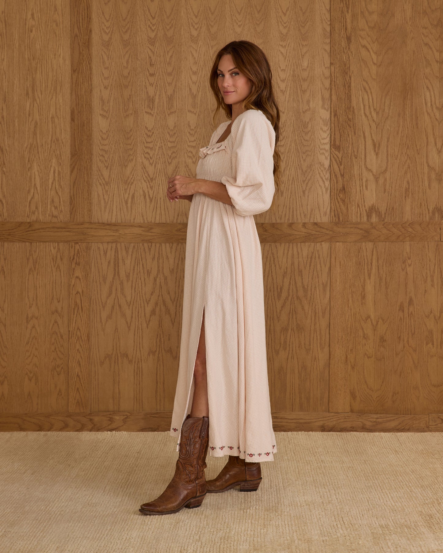 Magnolia Dress | Petal Gingham - Rylee + Cru | Kids Clothes | Trendy Baby Clothes | Modern Infant Outfits |