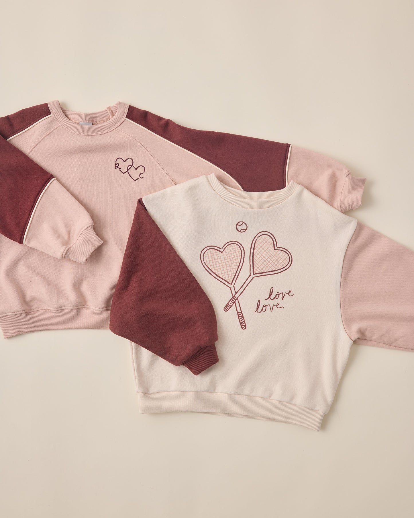 Paneled Sweatshirt || Blush - Rylee + Cru | Kids Clothes | Trendy Baby Clothes | Modern Infant Outfits |