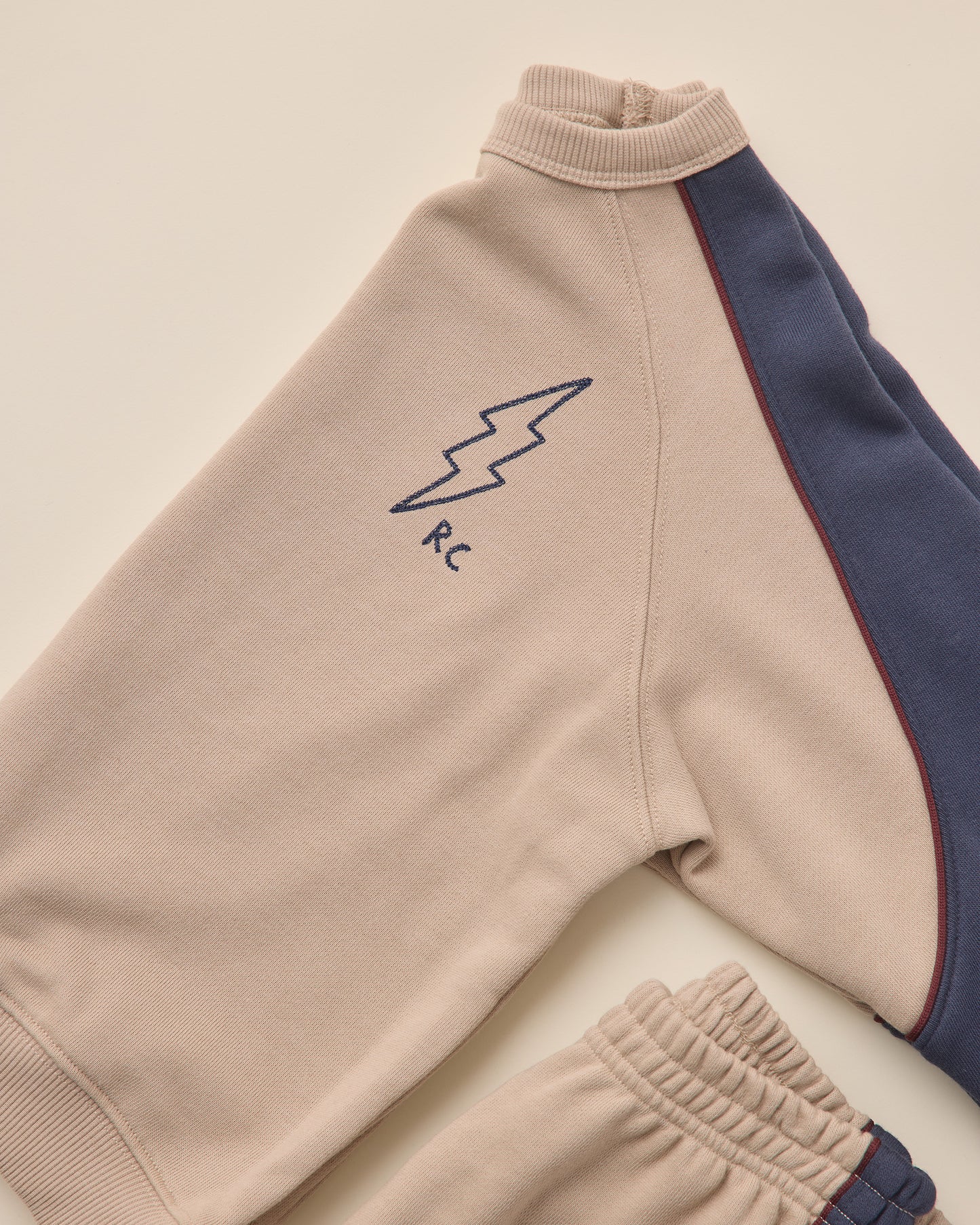 Paneled Sweatshirt || Stone - Rylee + Cru | Kids Clothes | Trendy Baby Clothes | Modern Infant Outfits |