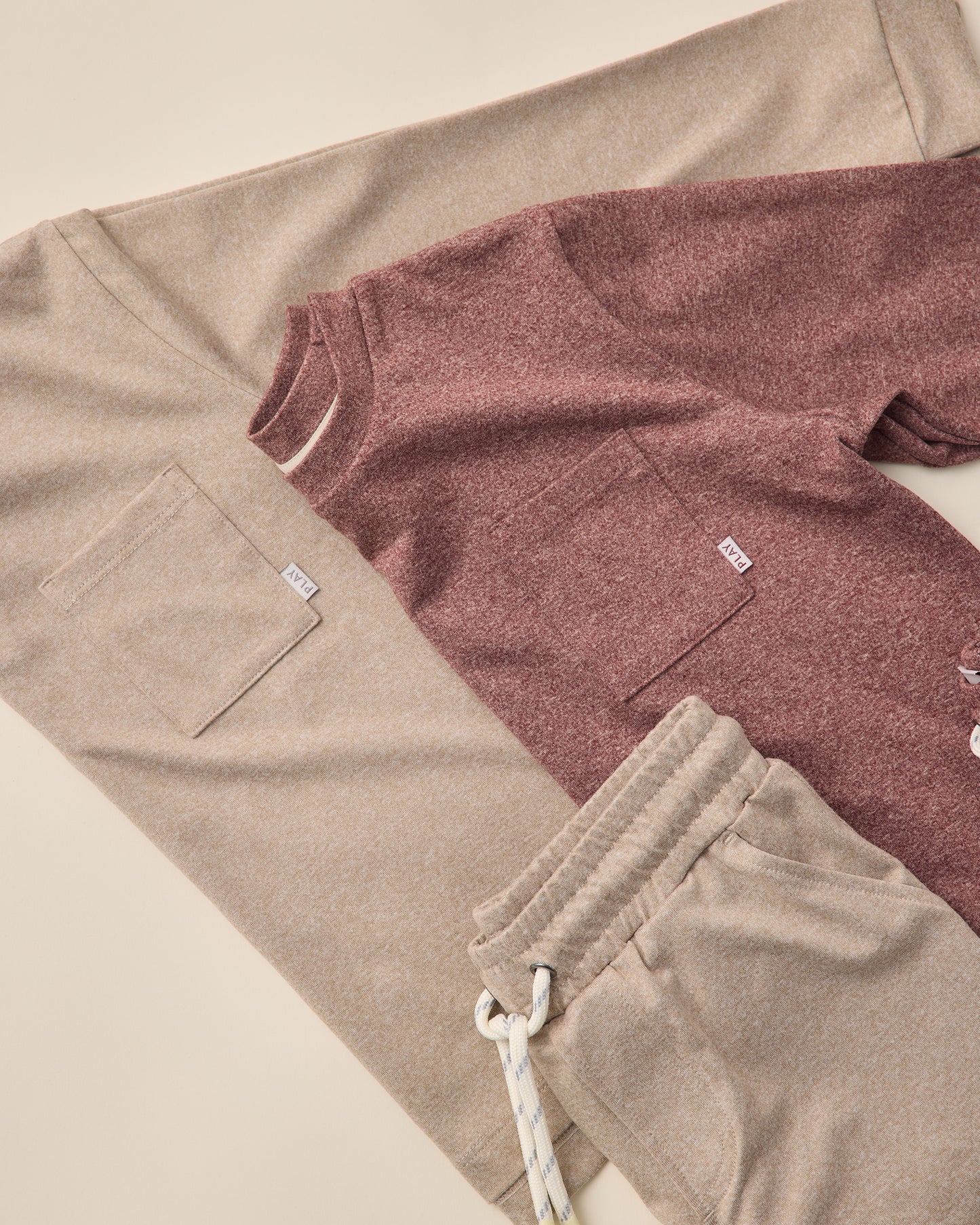 Long Sleeve Pocket Tee || Heathered Stone - Rylee + Cru | Kids Clothes | Trendy Baby Clothes | Modern Infant Outfits |