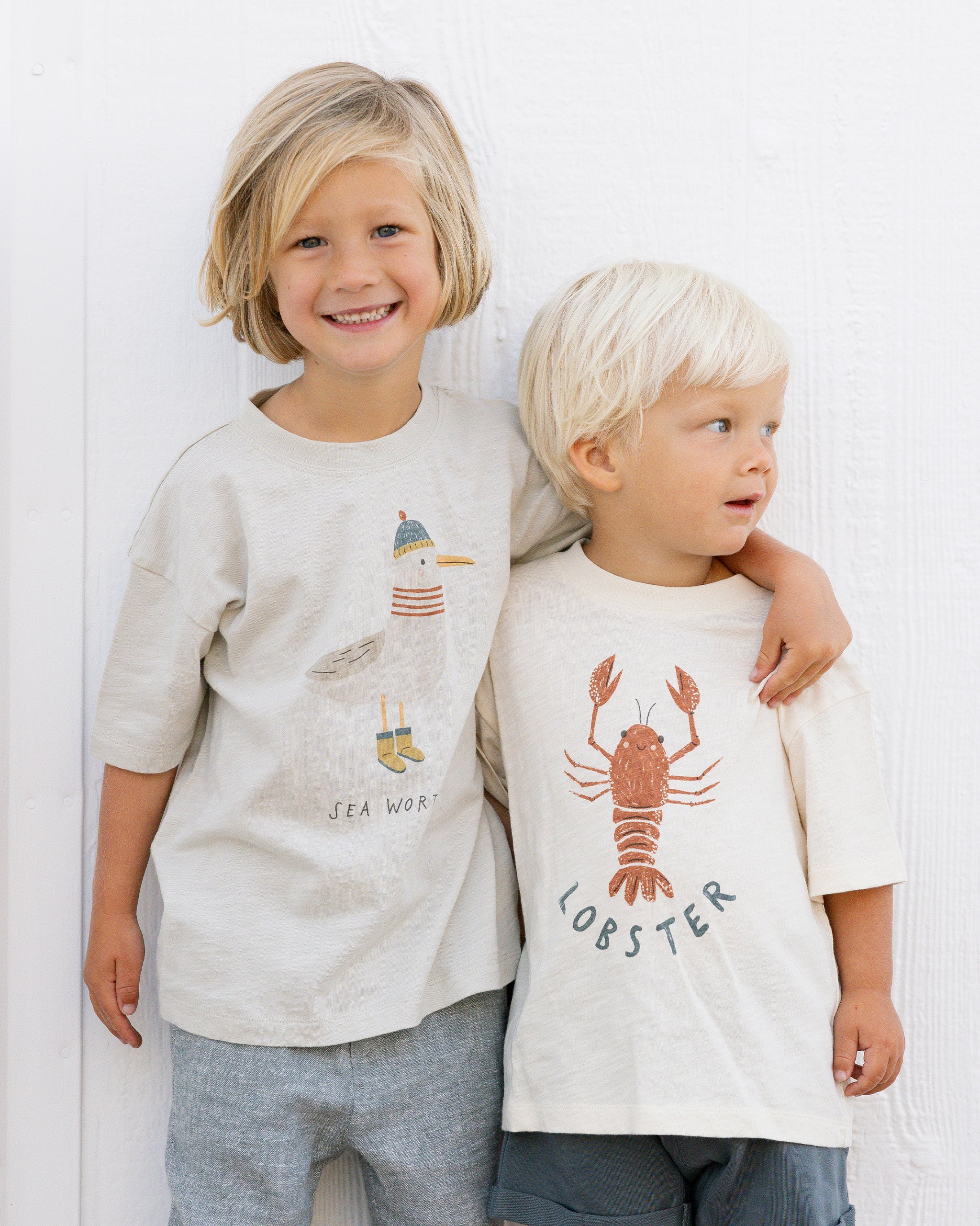 Relaxed Tee || Seagull - Rylee + Cru | Kids Clothes | Trendy Baby Clothes | Modern Infant Outfits |