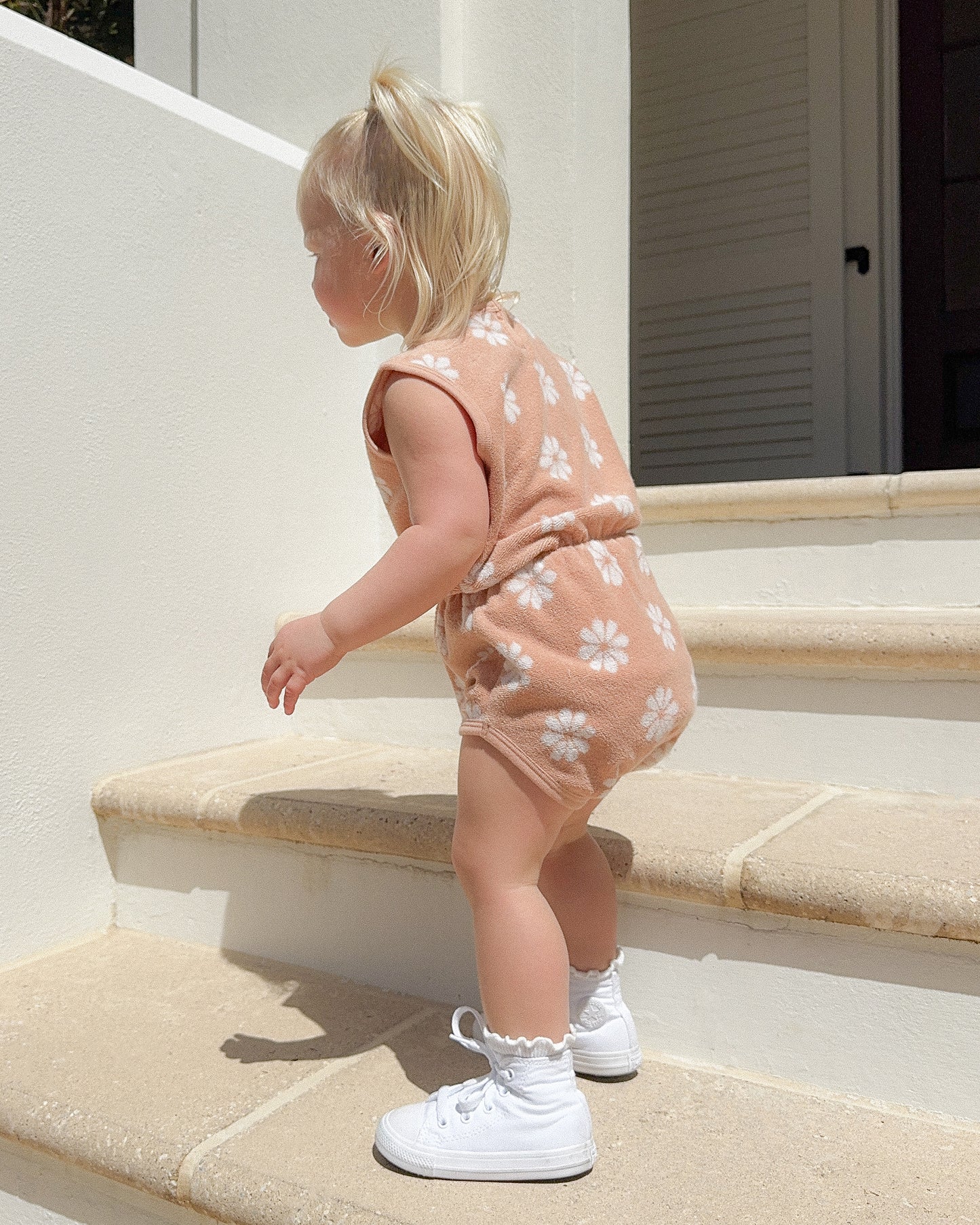Cinch Playsuit || Daisy - Rylee + Cru | Kids Clothes | Trendy Baby Clothes | Modern Infant Outfits |