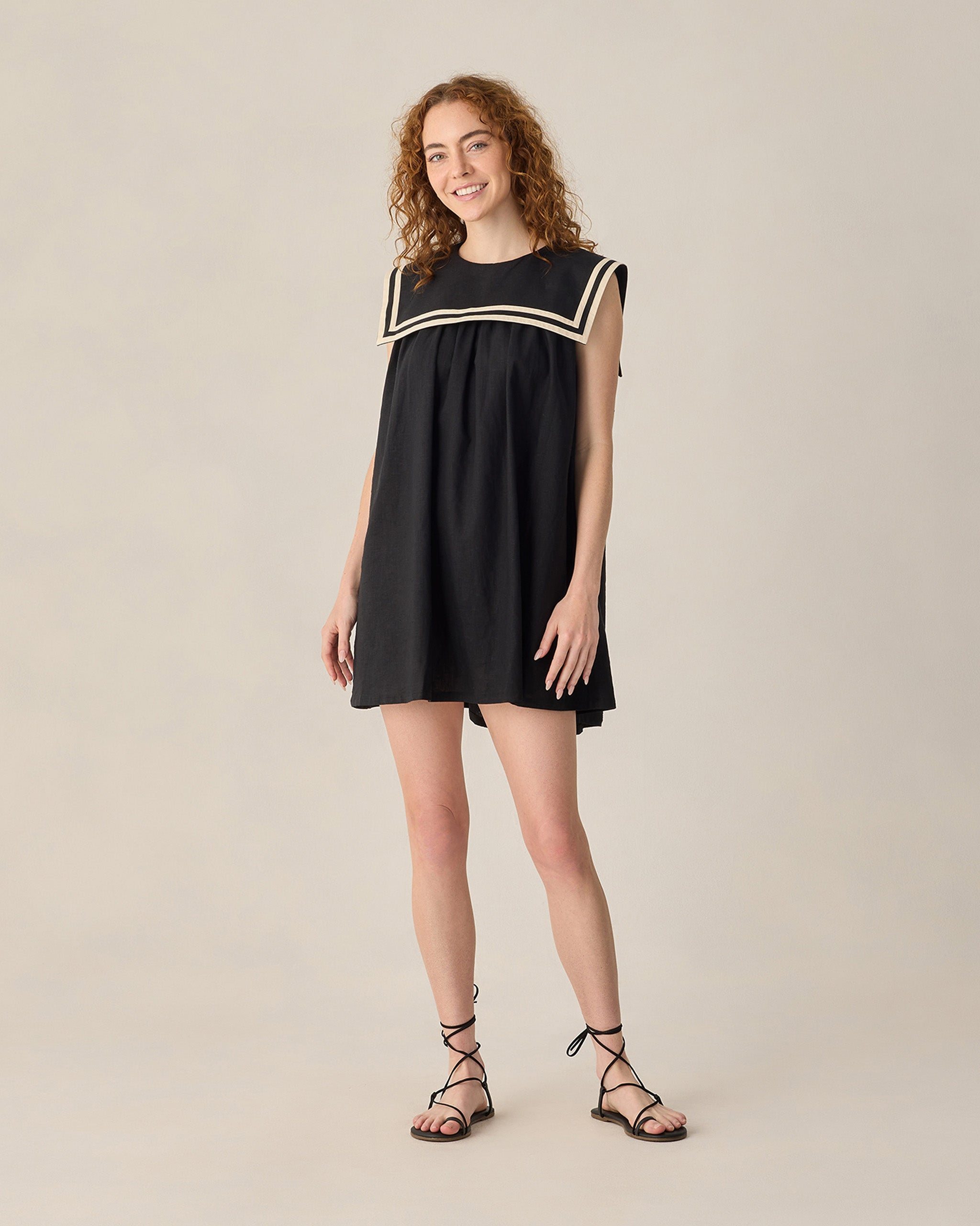 blue dress for baby girl Sailor Dress – Lazy Oaf main image 1