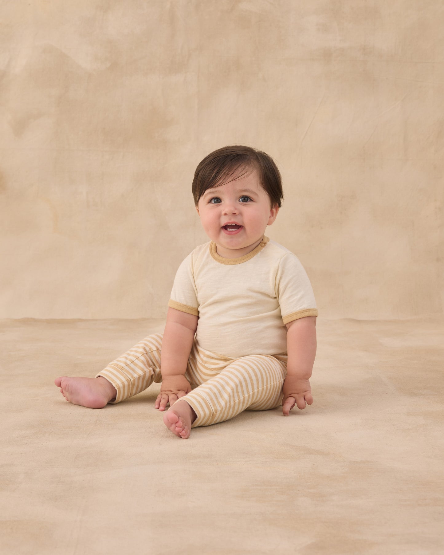Baby Cru Pant Butterscotch Stripe