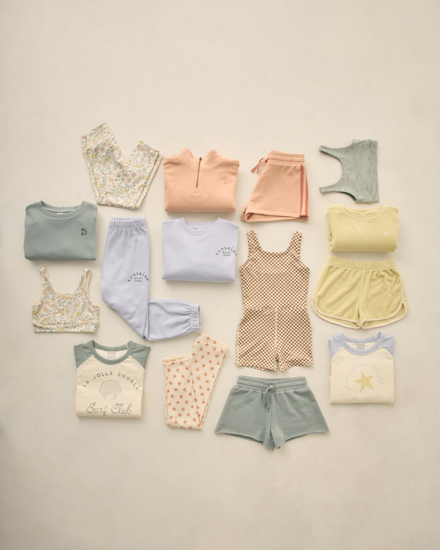 Half Zip Sweatshirt Melon - Rylee + Cru | Kids Clothes | Trendy Baby Clothes | Modern Infant Outfits |