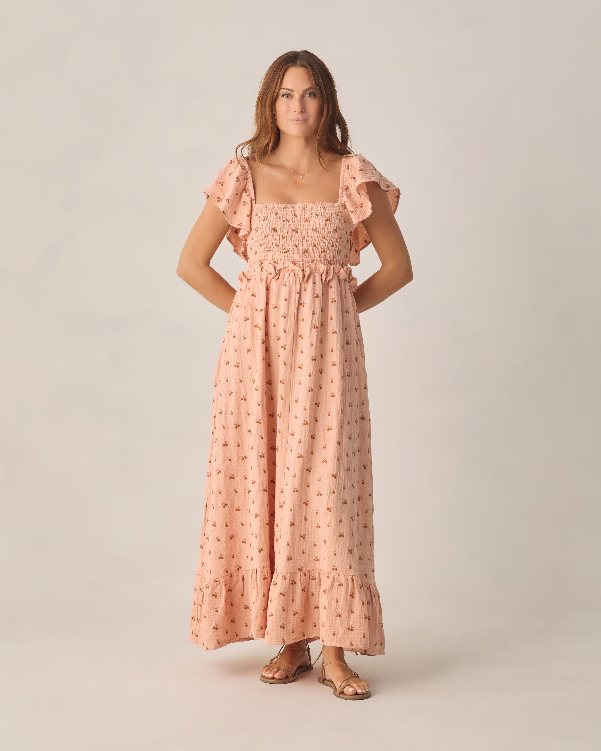 Women's Francesca Dress Cherry Embroidery