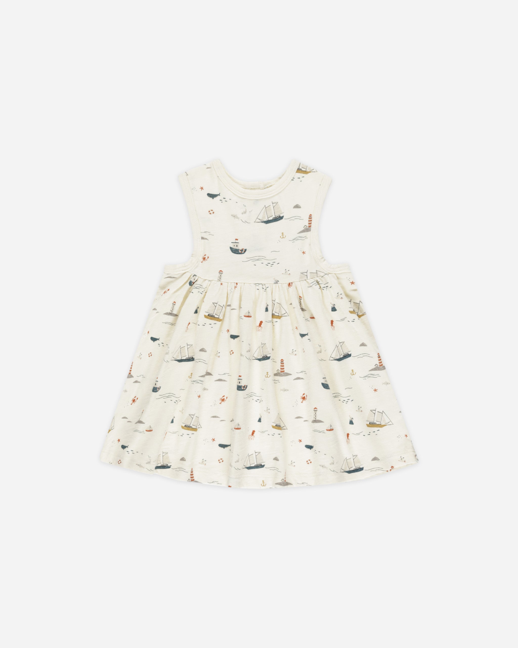 Layla Dress || Nautical - Rylee + Cru | Kids Clothes | Trendy Baby Clothes | Modern Infant Outfits |
