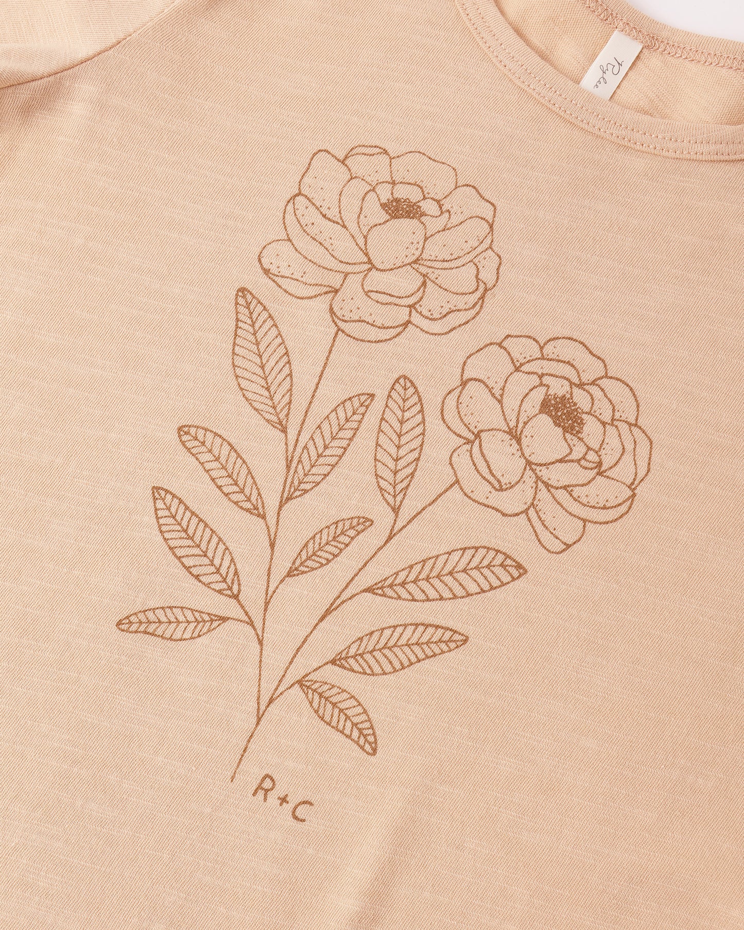 Basic Tee Peony - Rylee + Cru | Kids Clothes | Trendy Baby Clothes | Modern Infant Outfits |